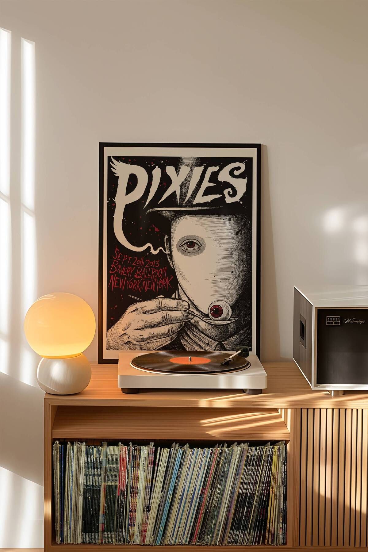 Pixies Konser Tasarımlı Retro Çerçeveli Tasarım Tablo No:1