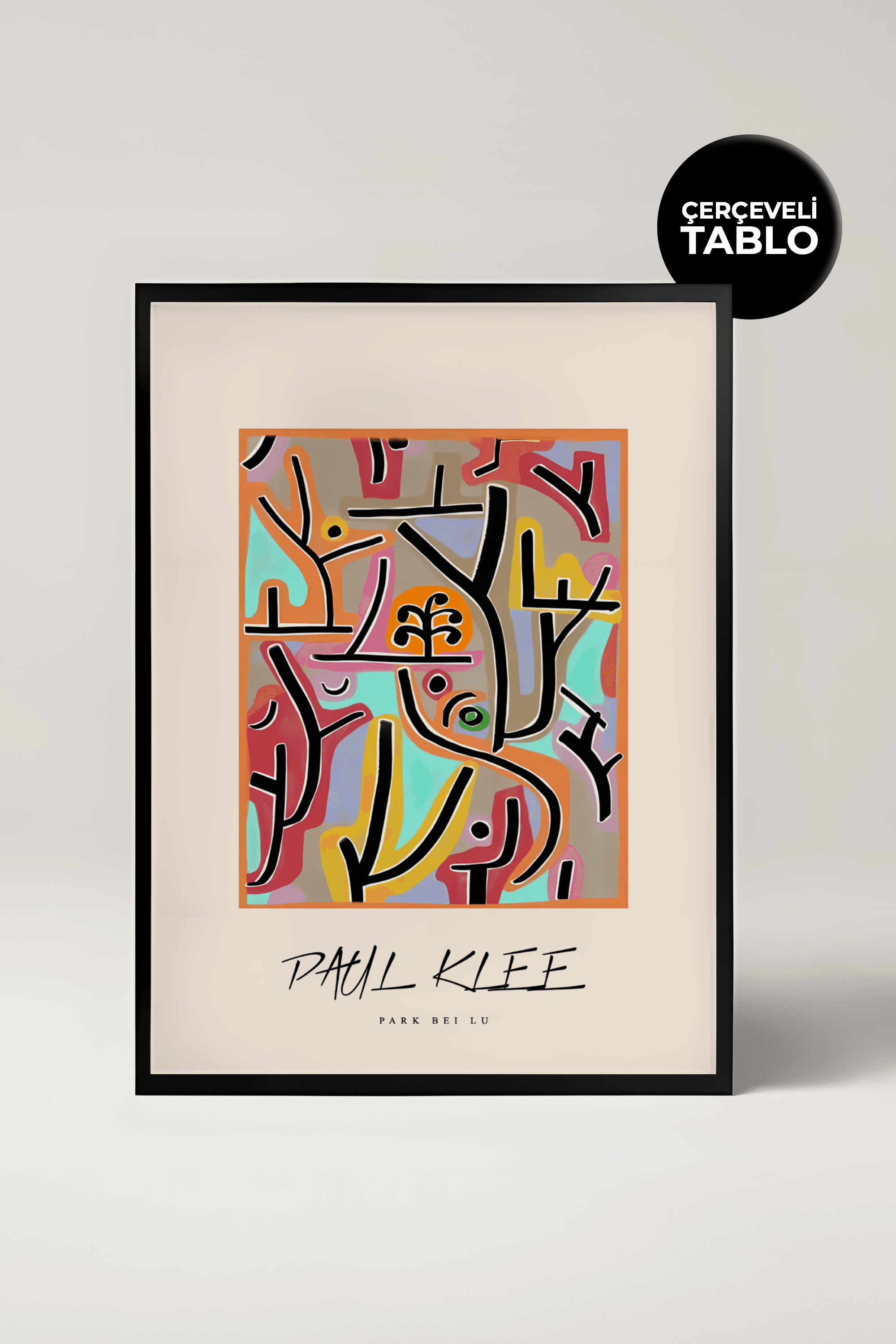 Paul Klee Park Bei Lu Ünlü Ressamlar Çerçeveli Tablo