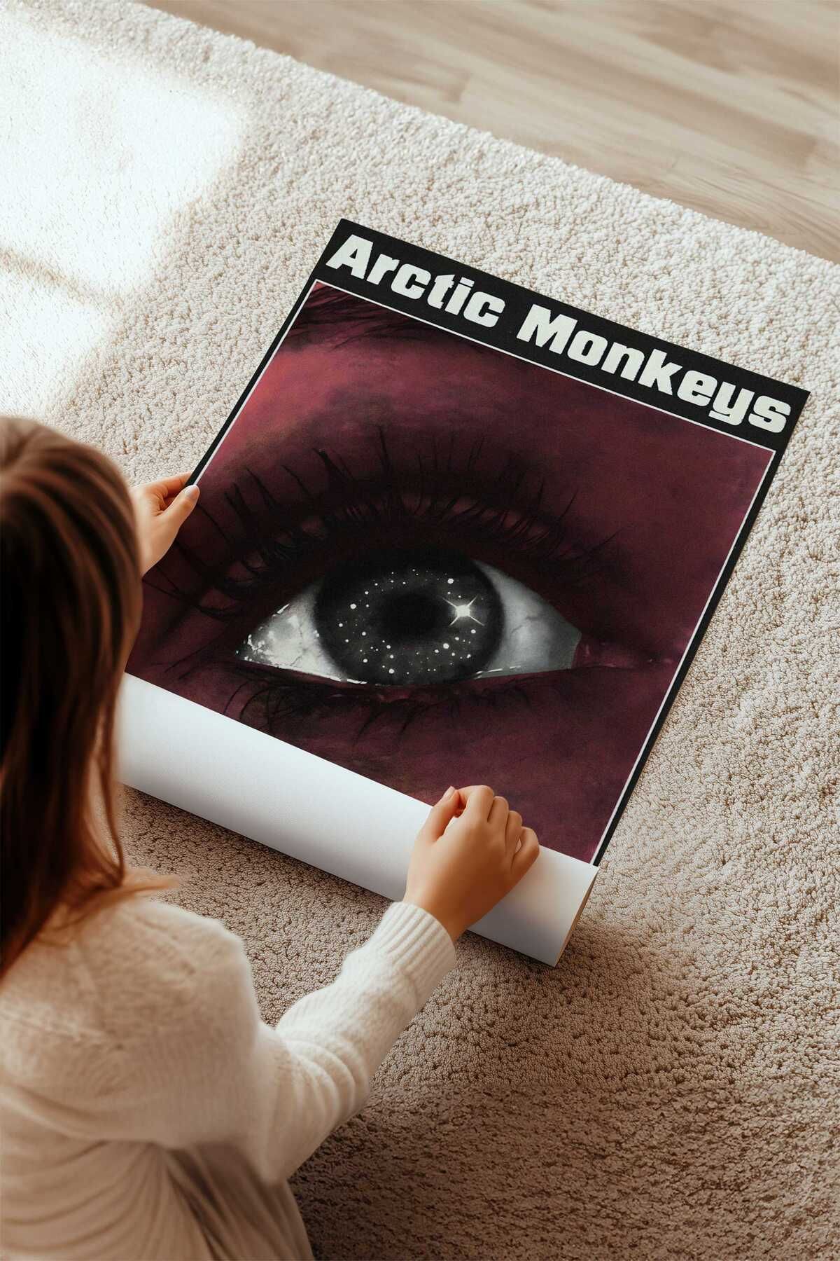 Arctic Monkeys Konser Tasarımlı Retro Çerçeveli Tasarım Tablo No:7