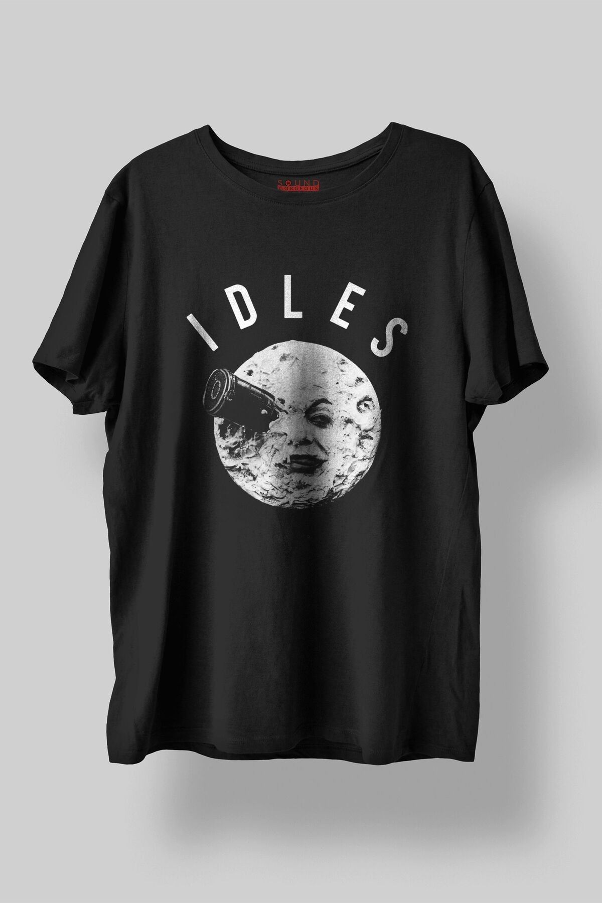 Idles Müzik Baskılı Regular Fit Unisex Siyah T-Shirt %100 Pamuk No:0152