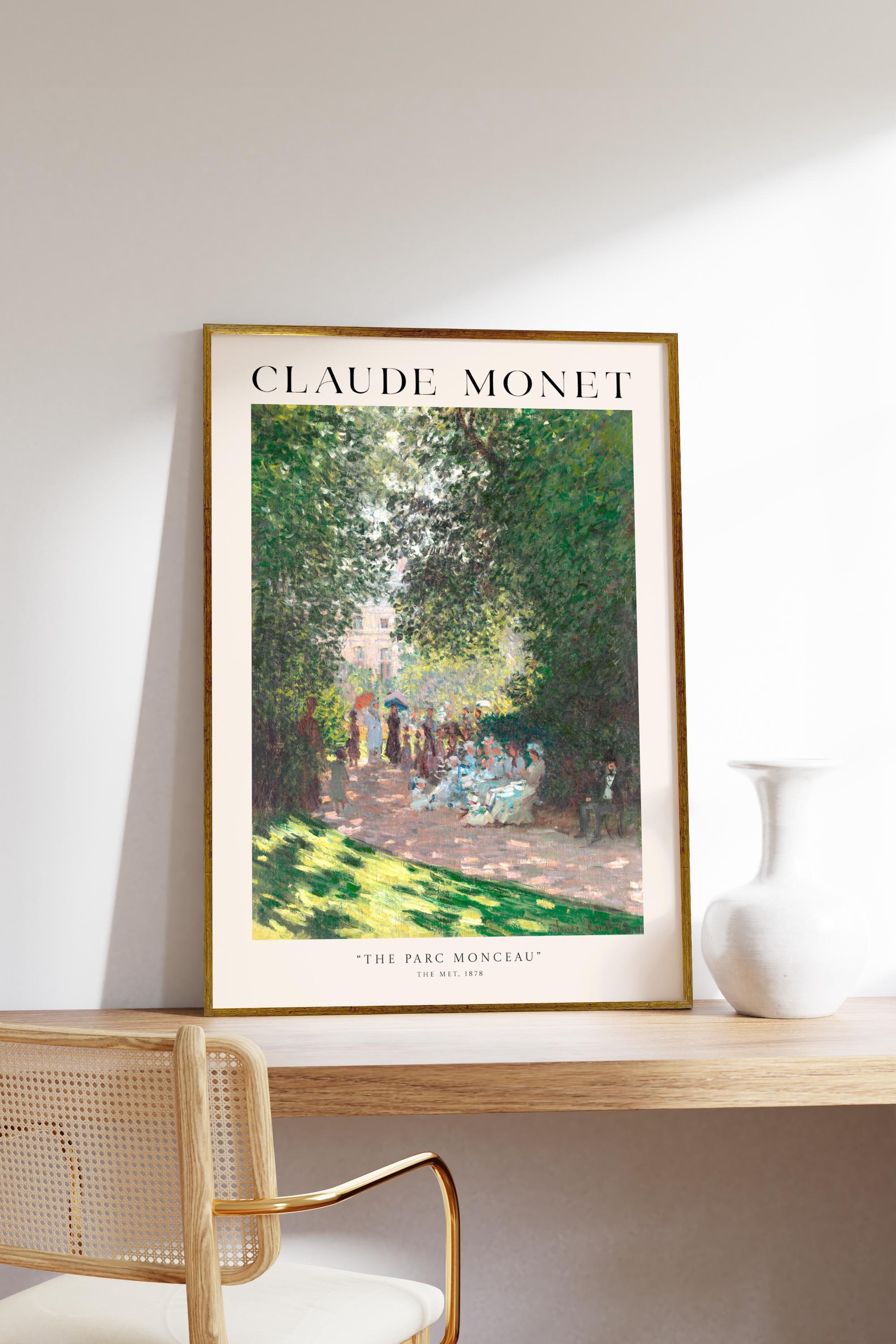 Claude Monet The Parc Monceau Çerçevesiz Poster