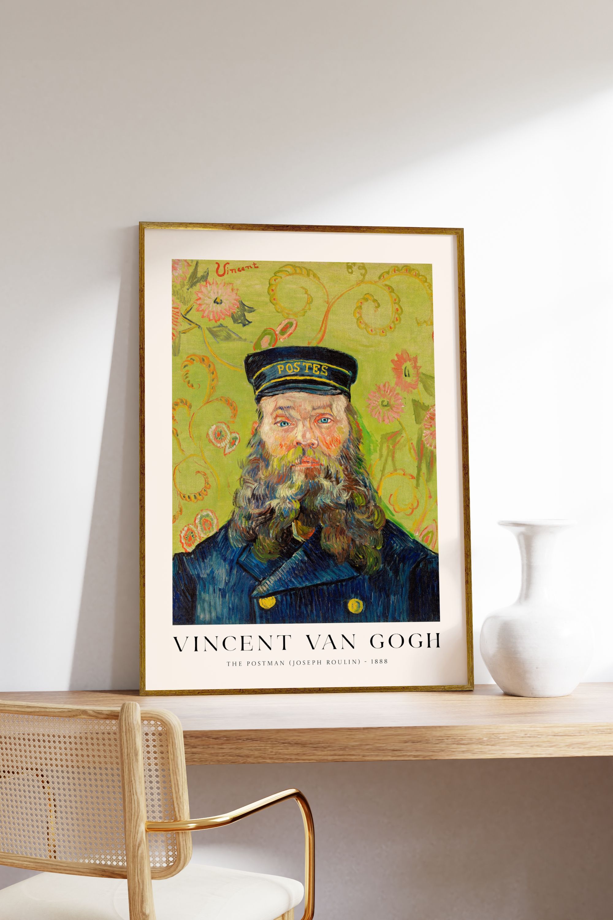 Van Gogh The Postman Çerçevesiz Poster