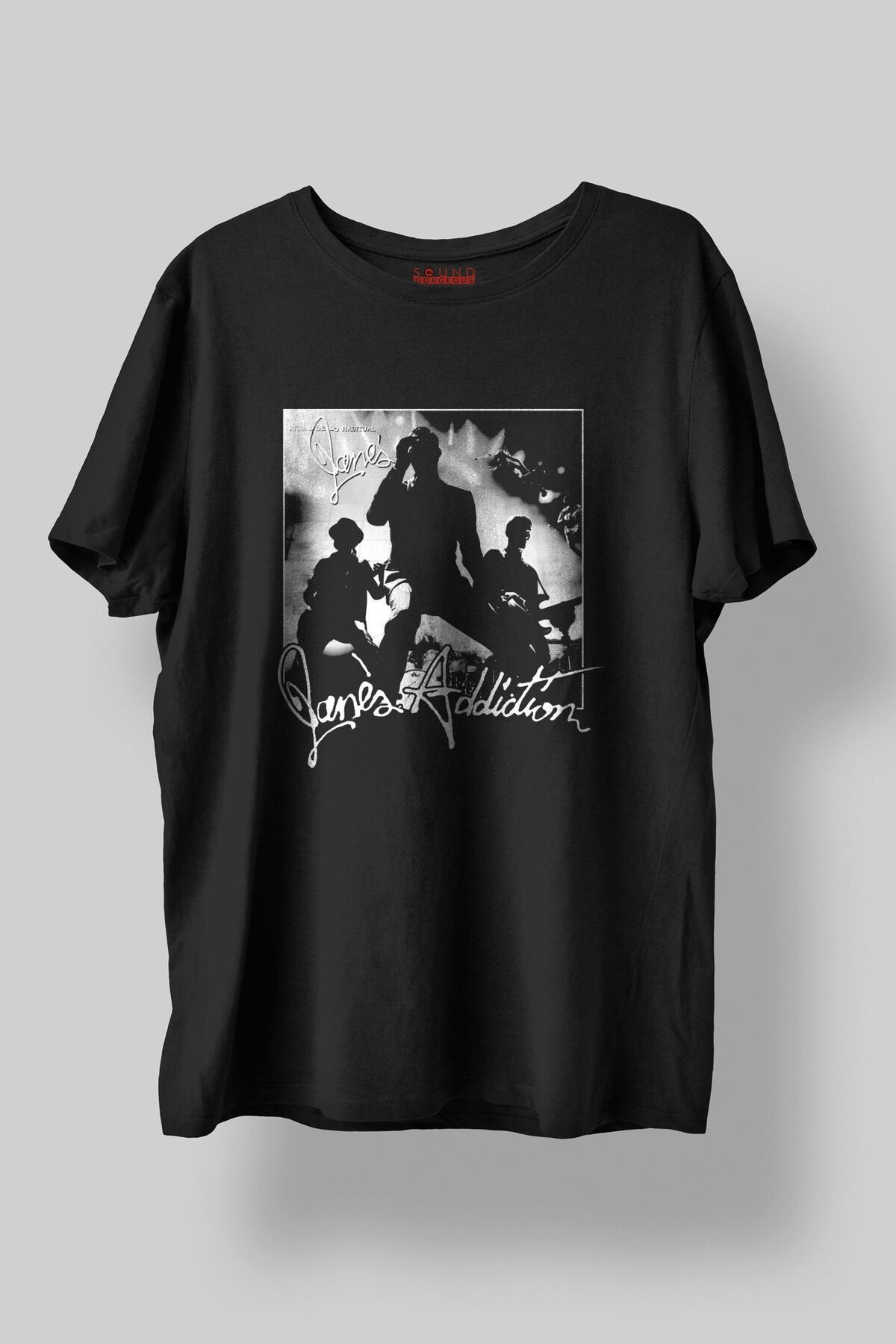Jane's Addiction Müzik Baskılı Regular Fit Unisex Siyah T-Shirt %100 Pamuk No:0157