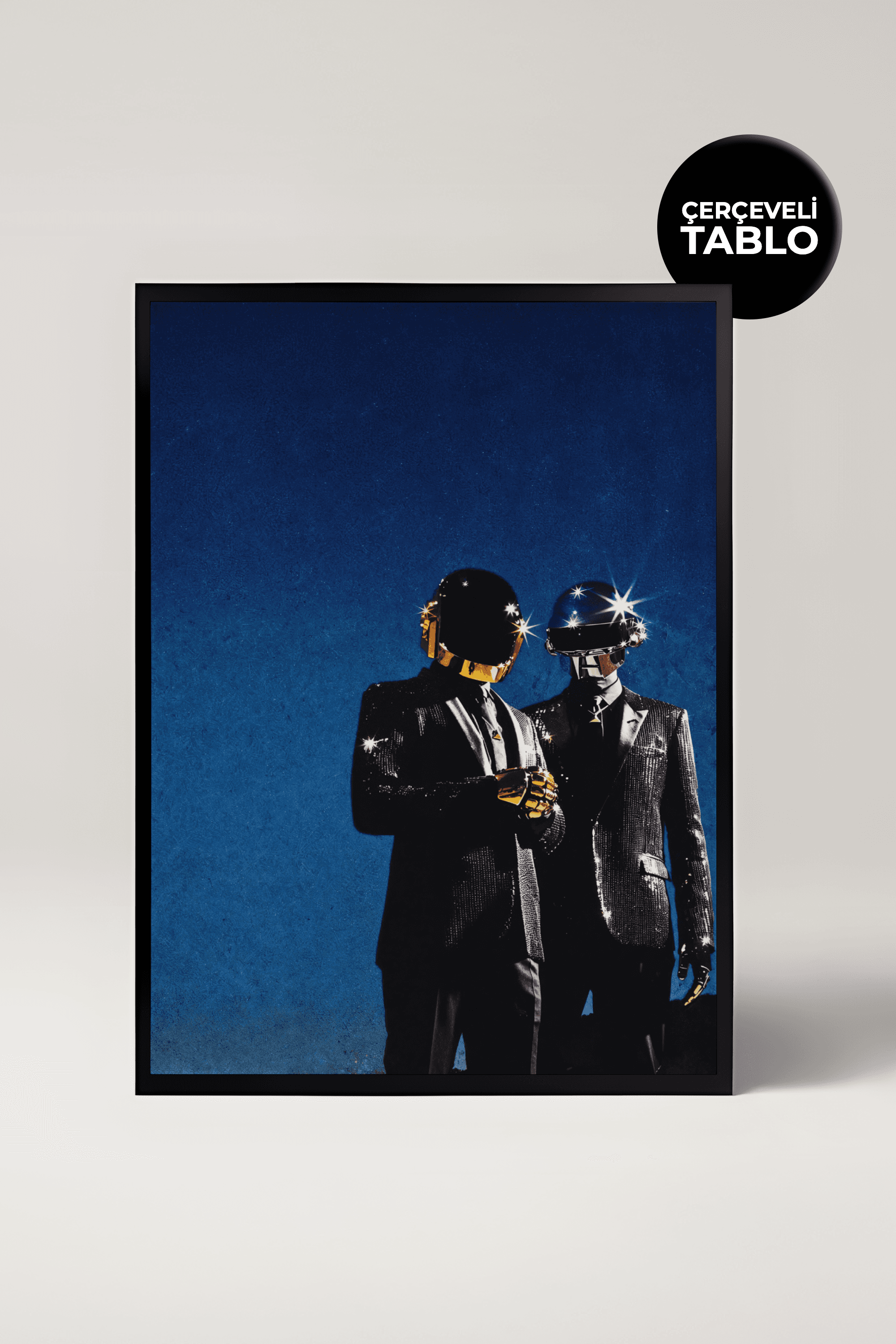 Daft Punk Müzik Tasarımlı Çerçeveli Tablo