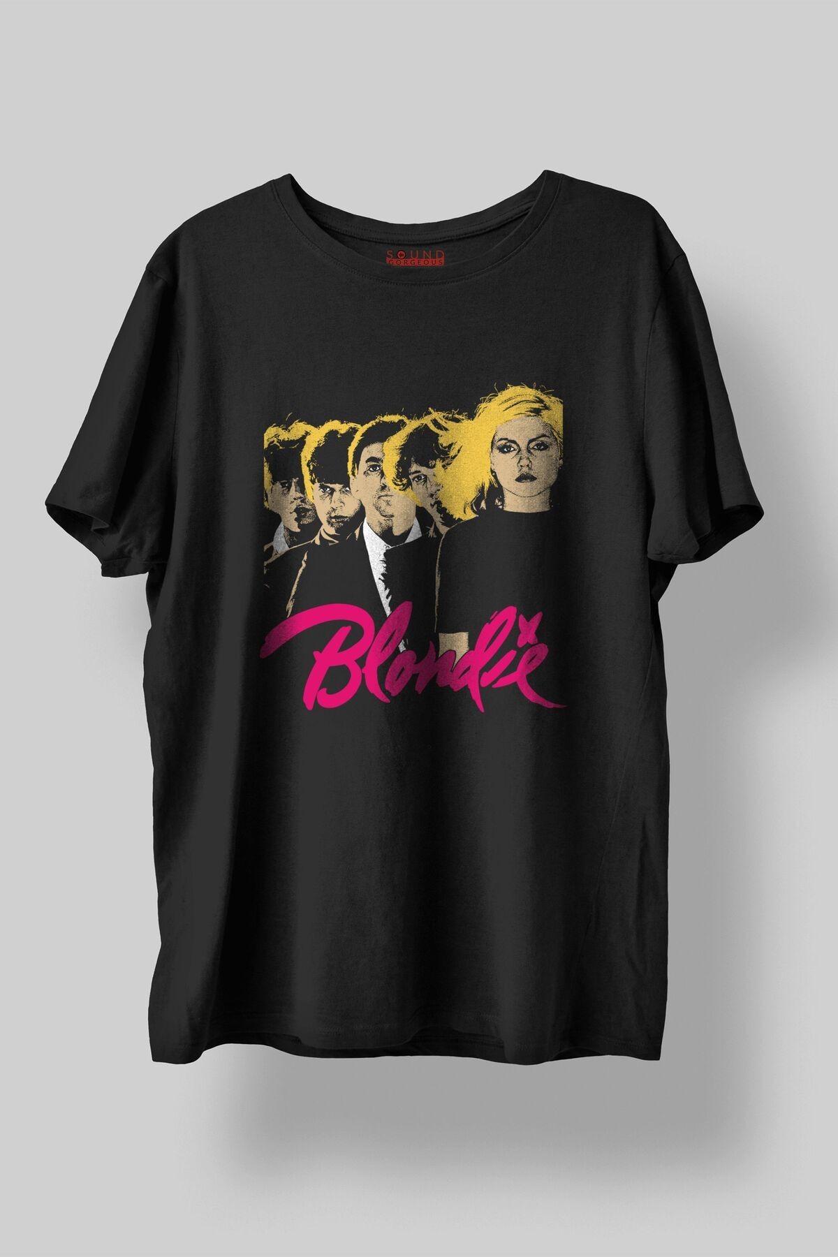 Blondie Müzik Baskılı Regular Fit Unisex Siyah T-Shirt %100 Pamuk No:0050