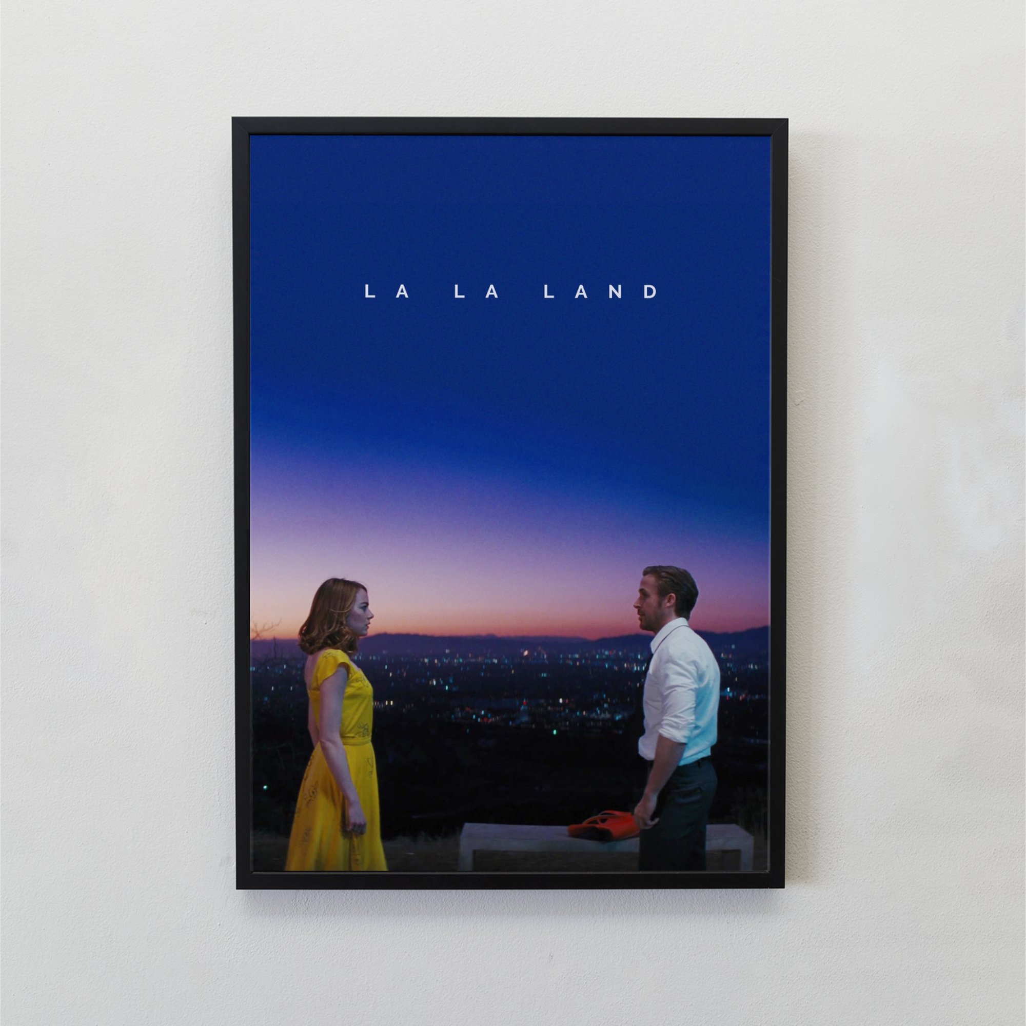 La La Land Tasarımlı Çerçevesiz Minimal Film Poster