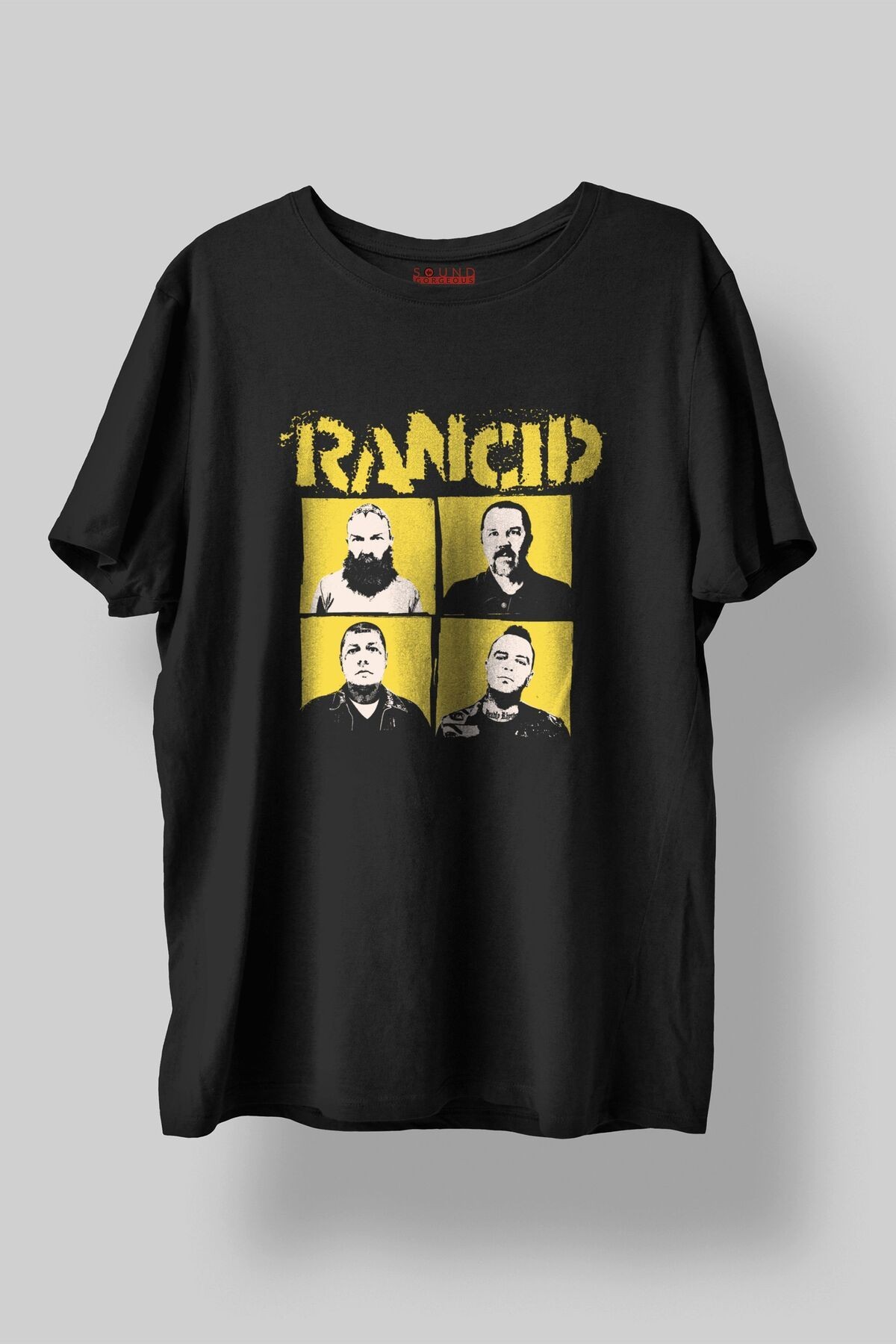 Rancid Müzik Baskılı Regular Fit Unisex Siyah T-Shirt %100 Pamuk No:0316