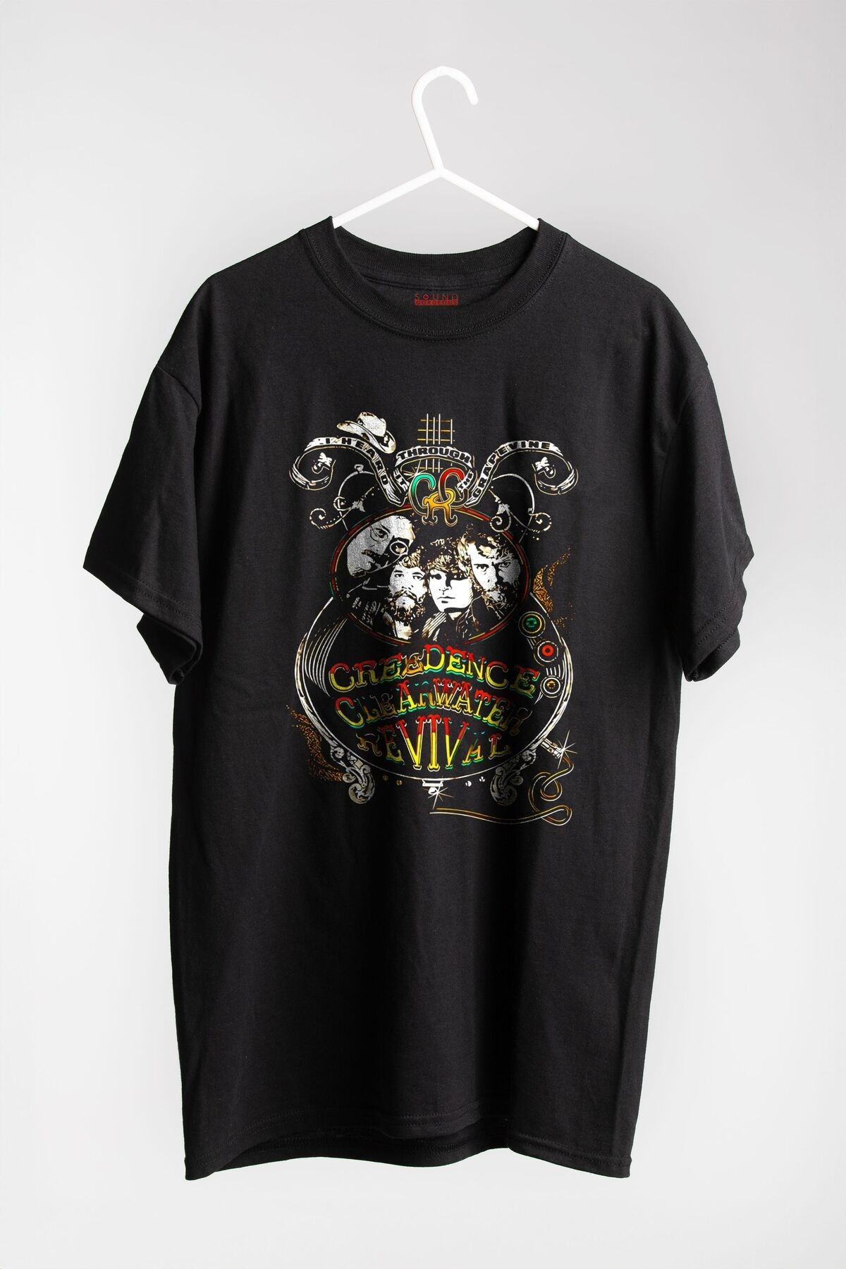 Creedence Clearwater Müzik Baskılı Regular Fit Unisex Siyah T-Shirt %100 Pamuk No:0121