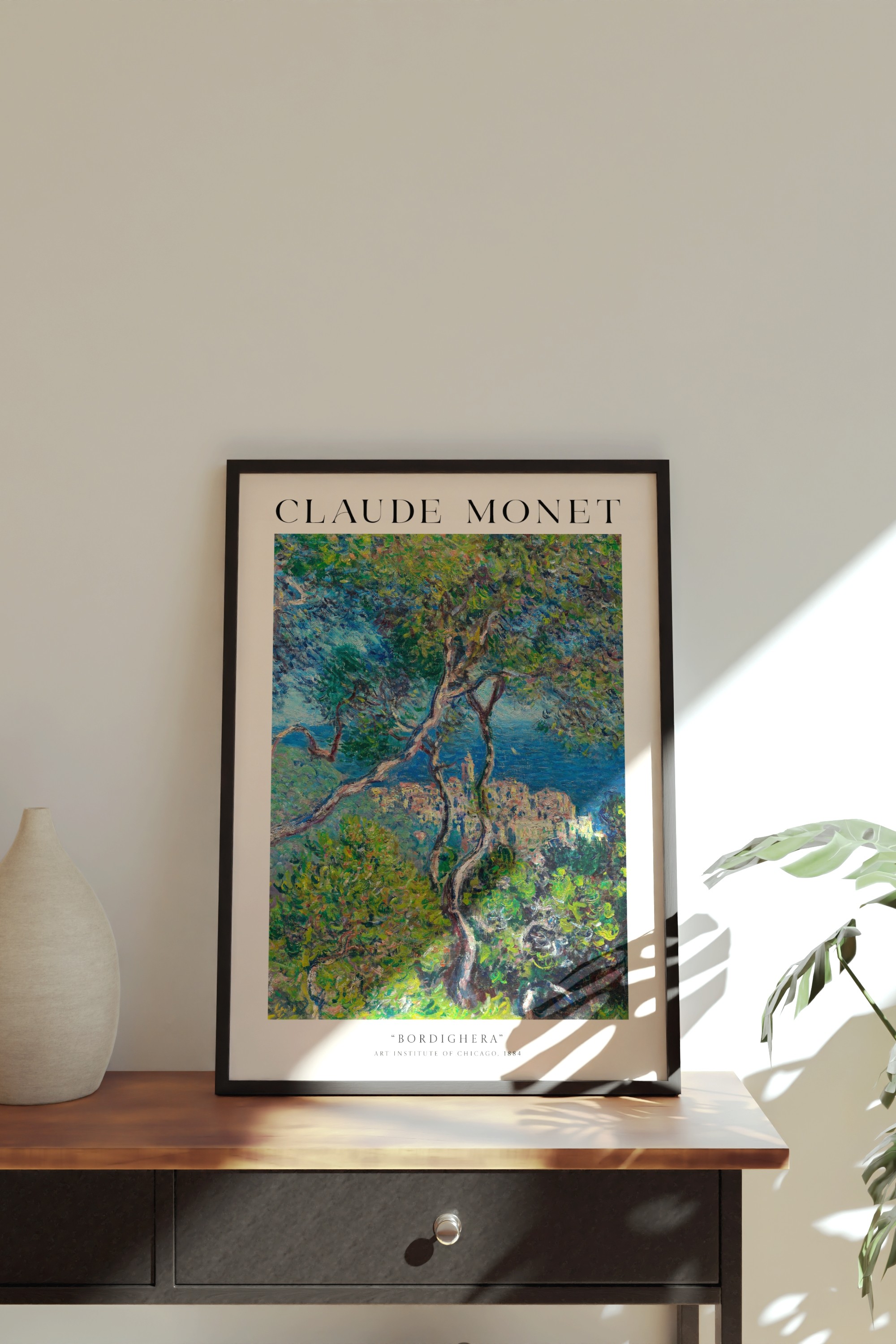 Claude Monet Bordighera Çerçeveli Tablo