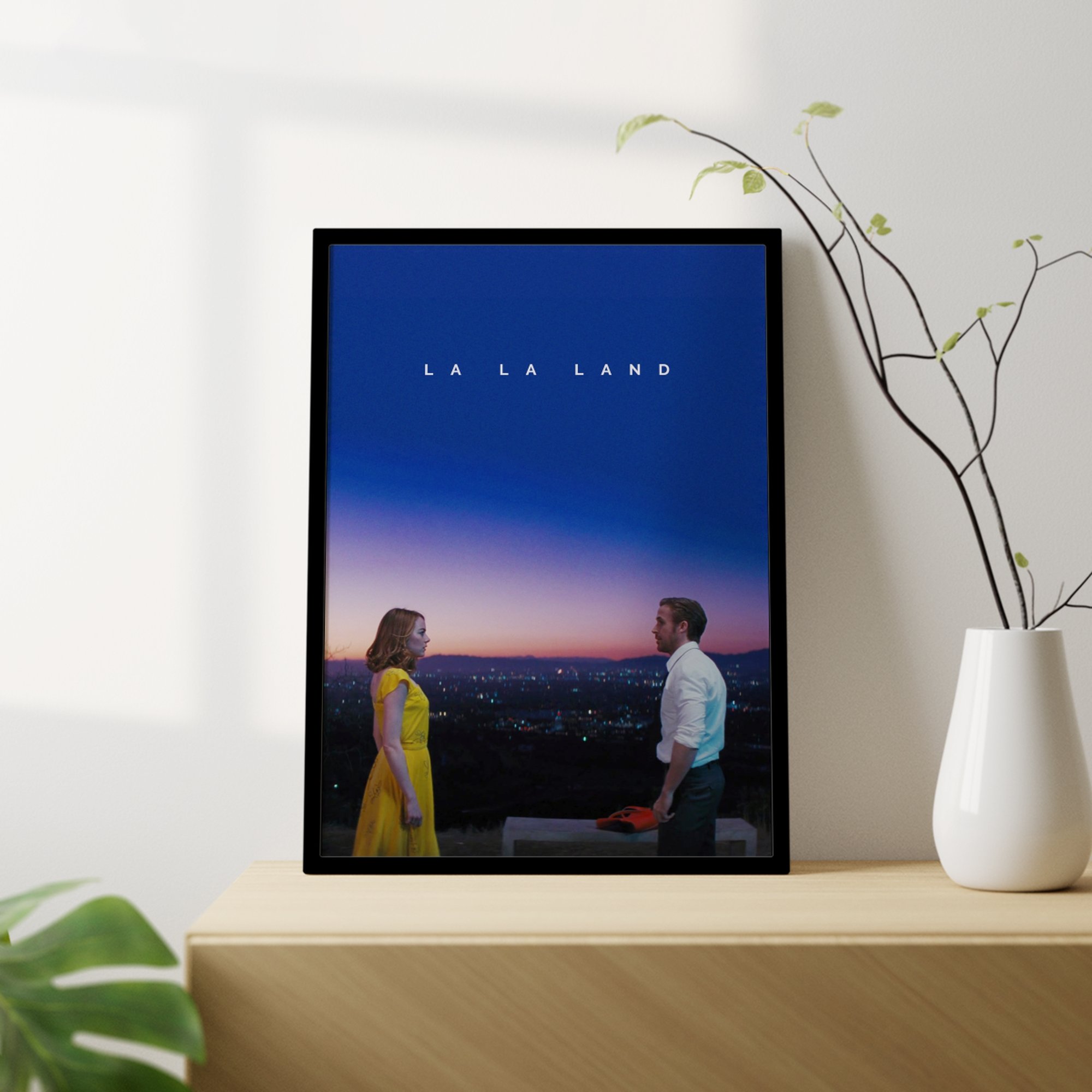 La La Land Tasarımlı Çerçevesiz Minimal Film Poster