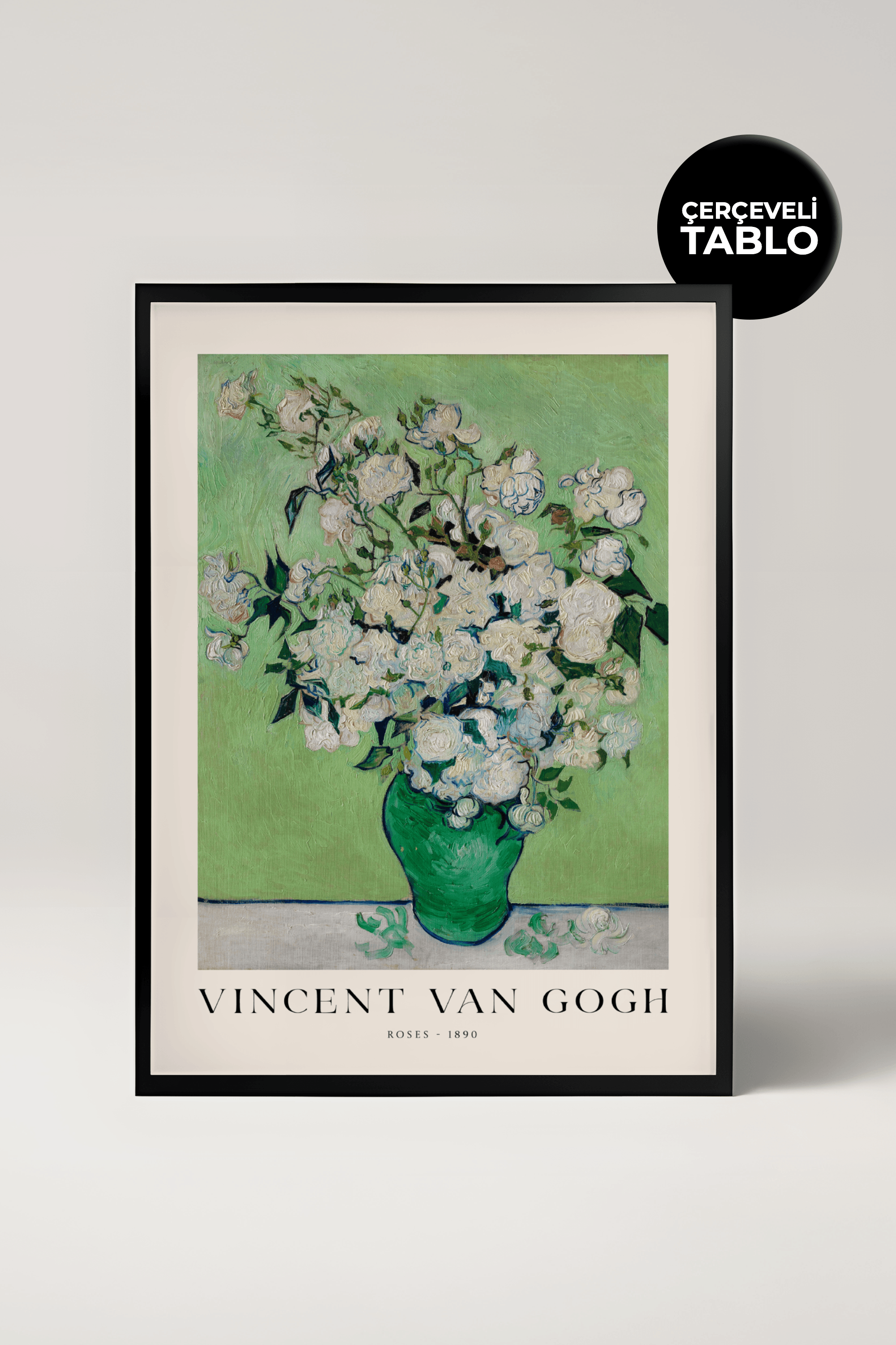 Van Gogh Roses Çerçeveli Tablo