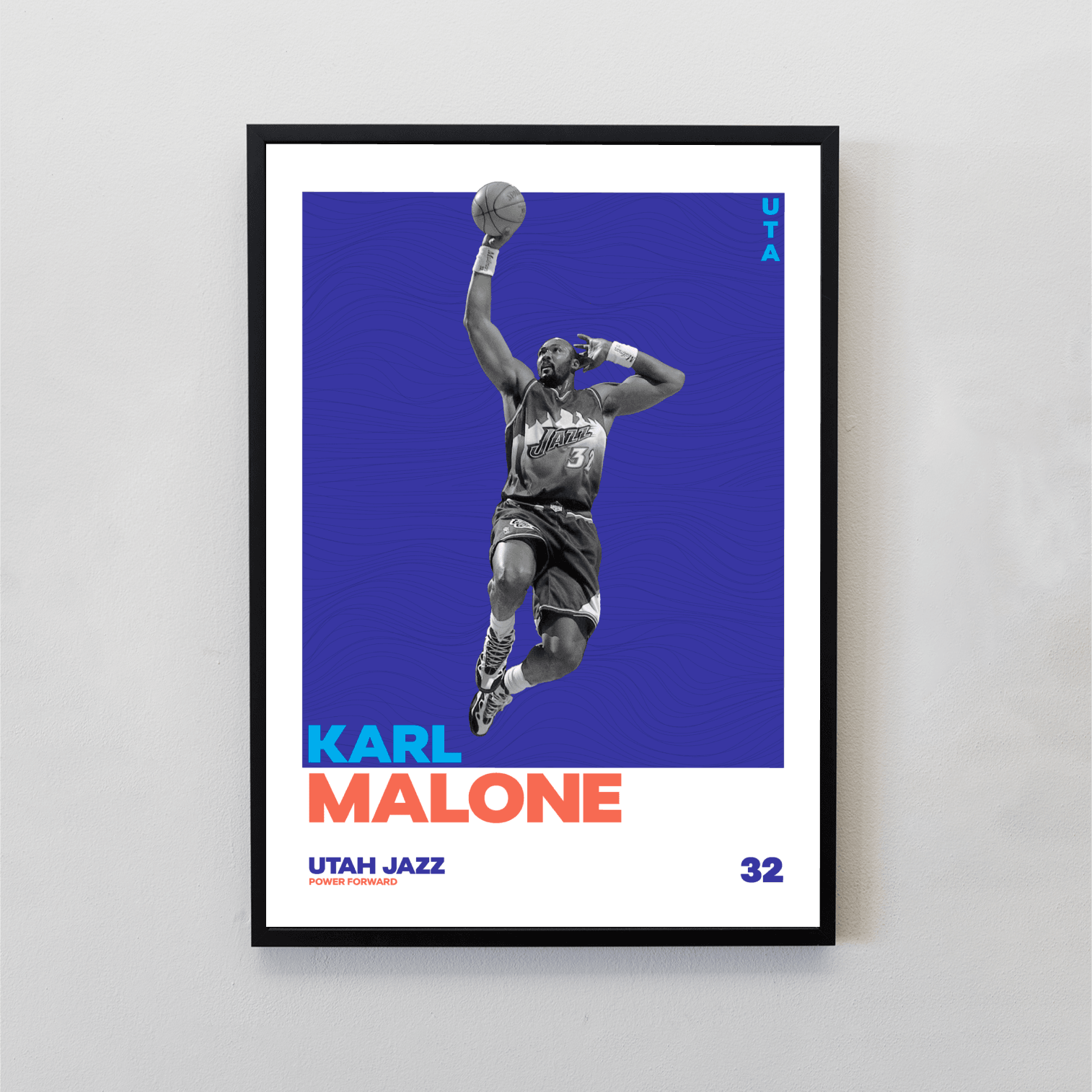 Karl Malone Tasarımlı Tablo | NBA Efsaneleri Koleksiyonu