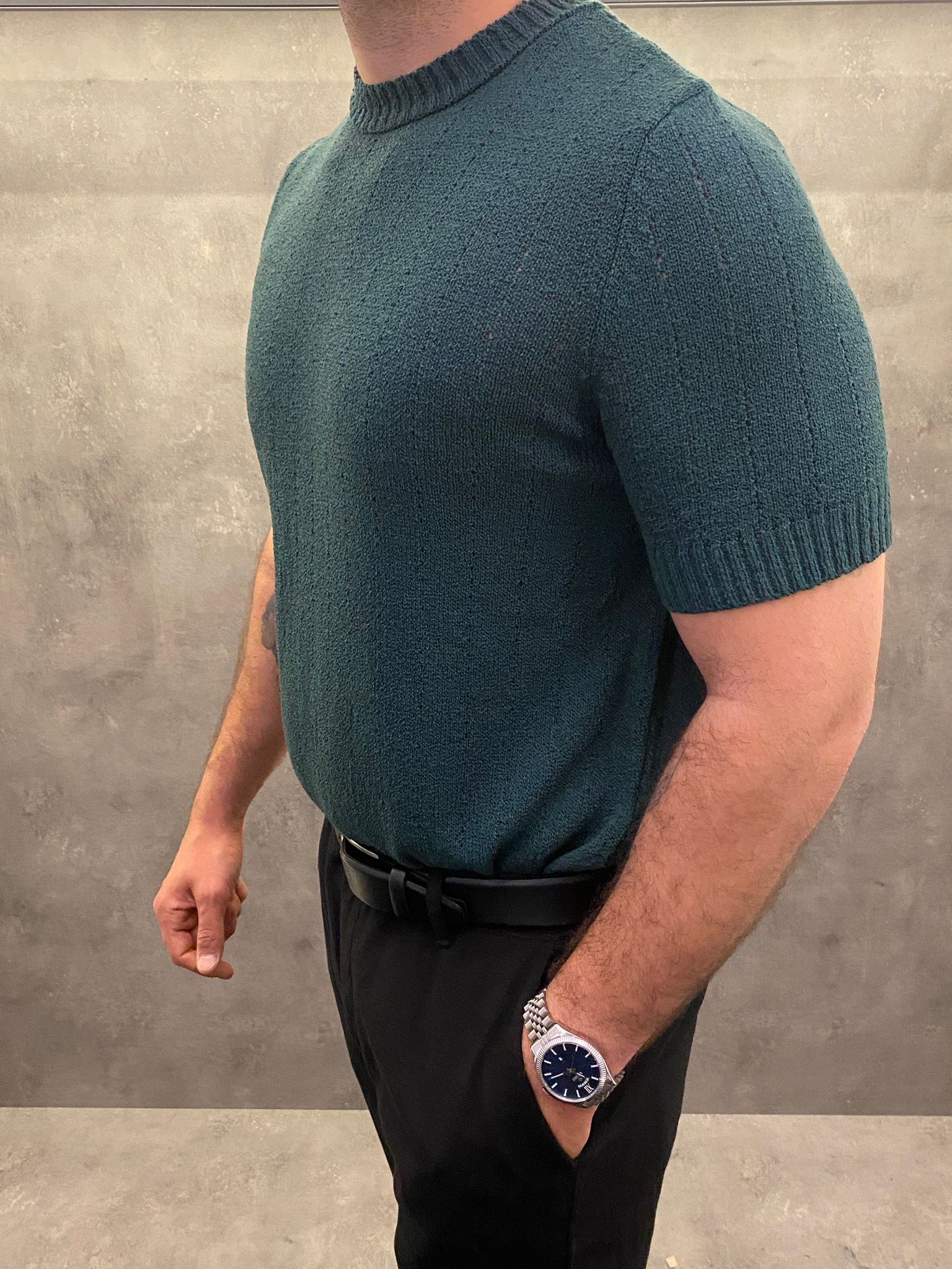Verde Eleganza Premium Yeşil Triko