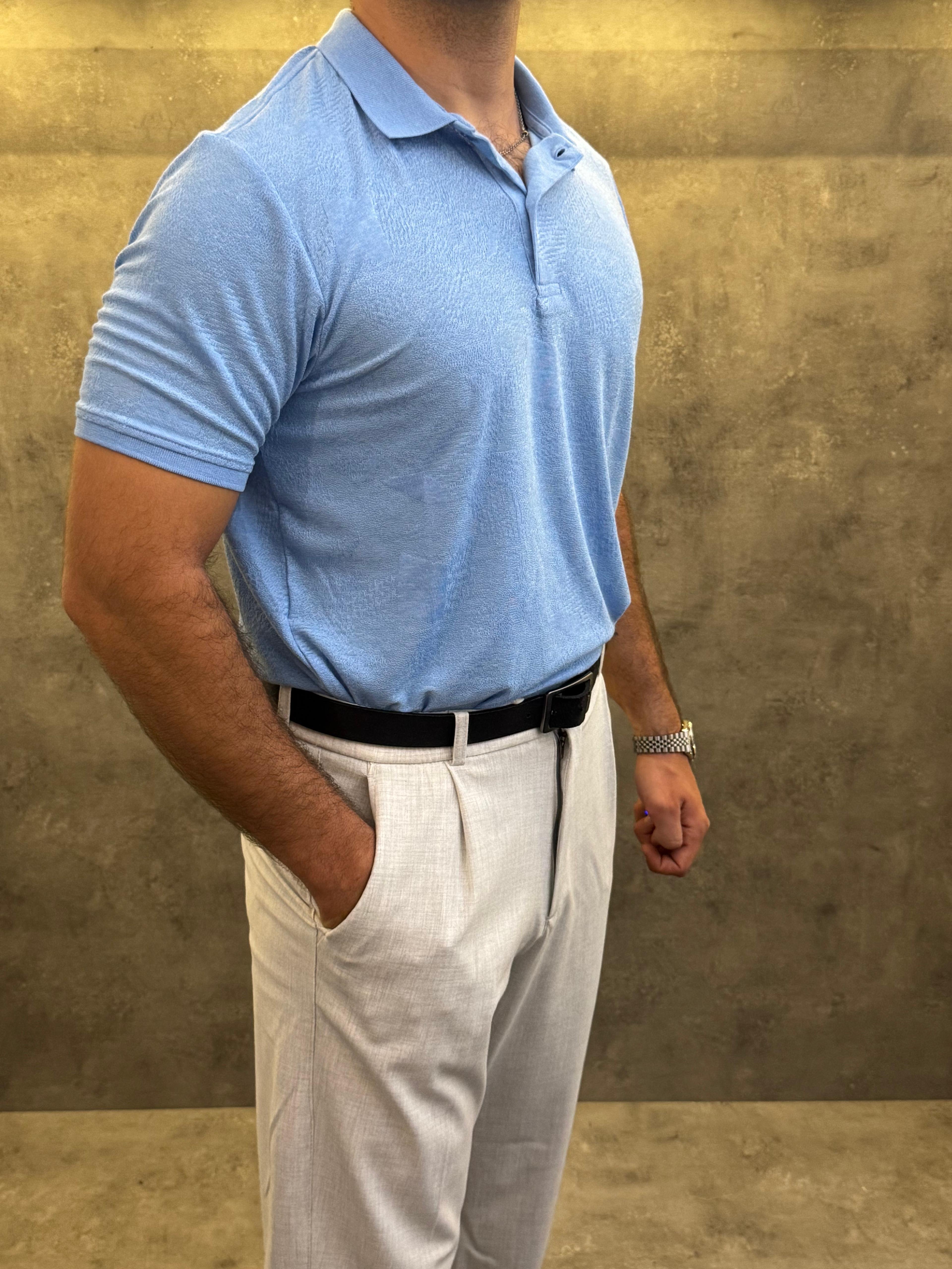Azzurro Classico Premium Polo Yaka