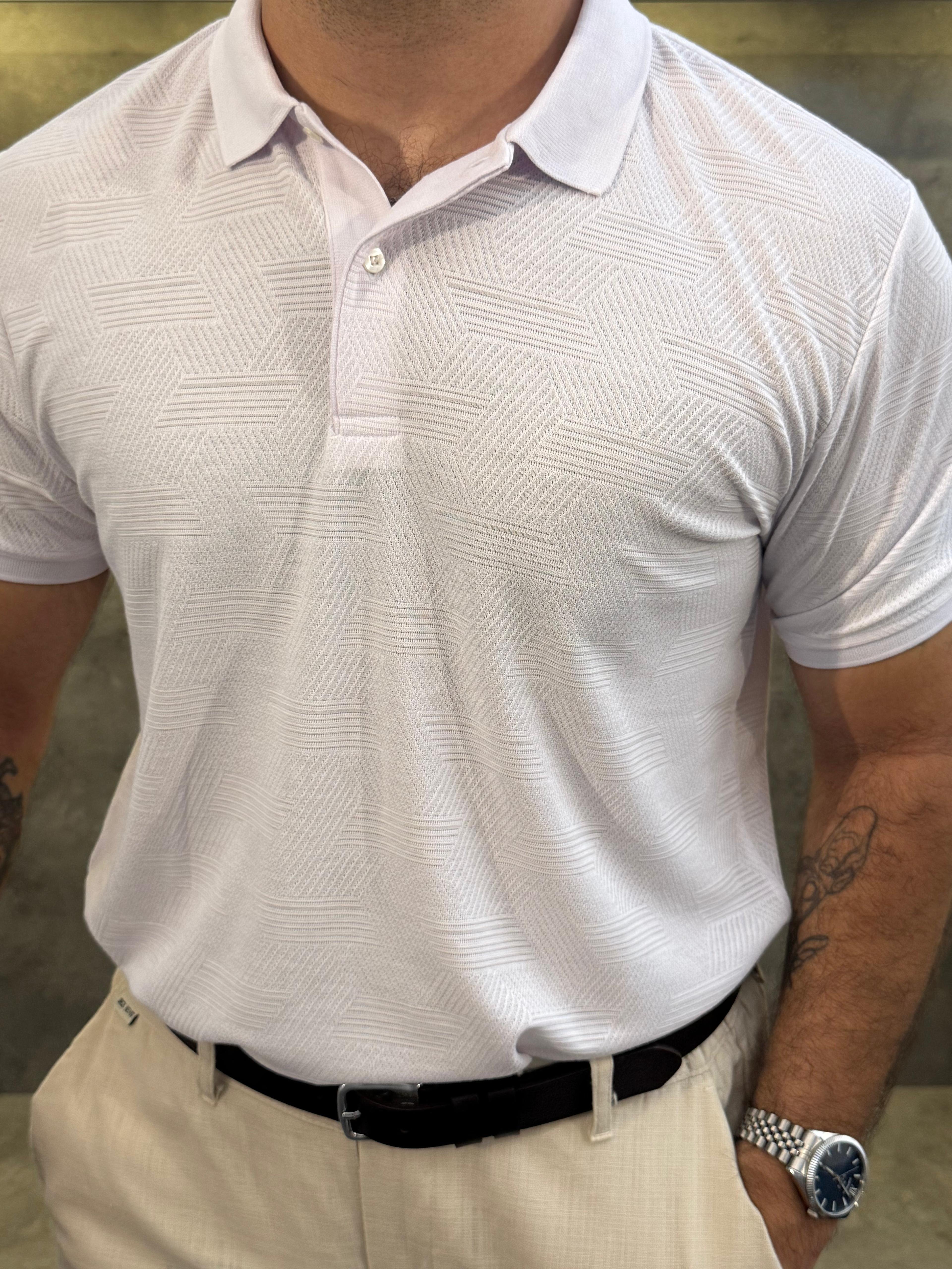 Bianco Lineare Premium Polo Yaka