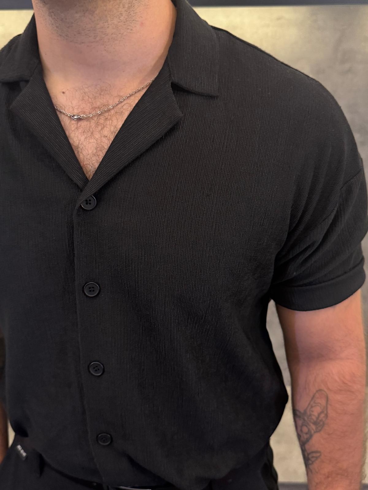Premium Gabardin Kısakollu Gömlek