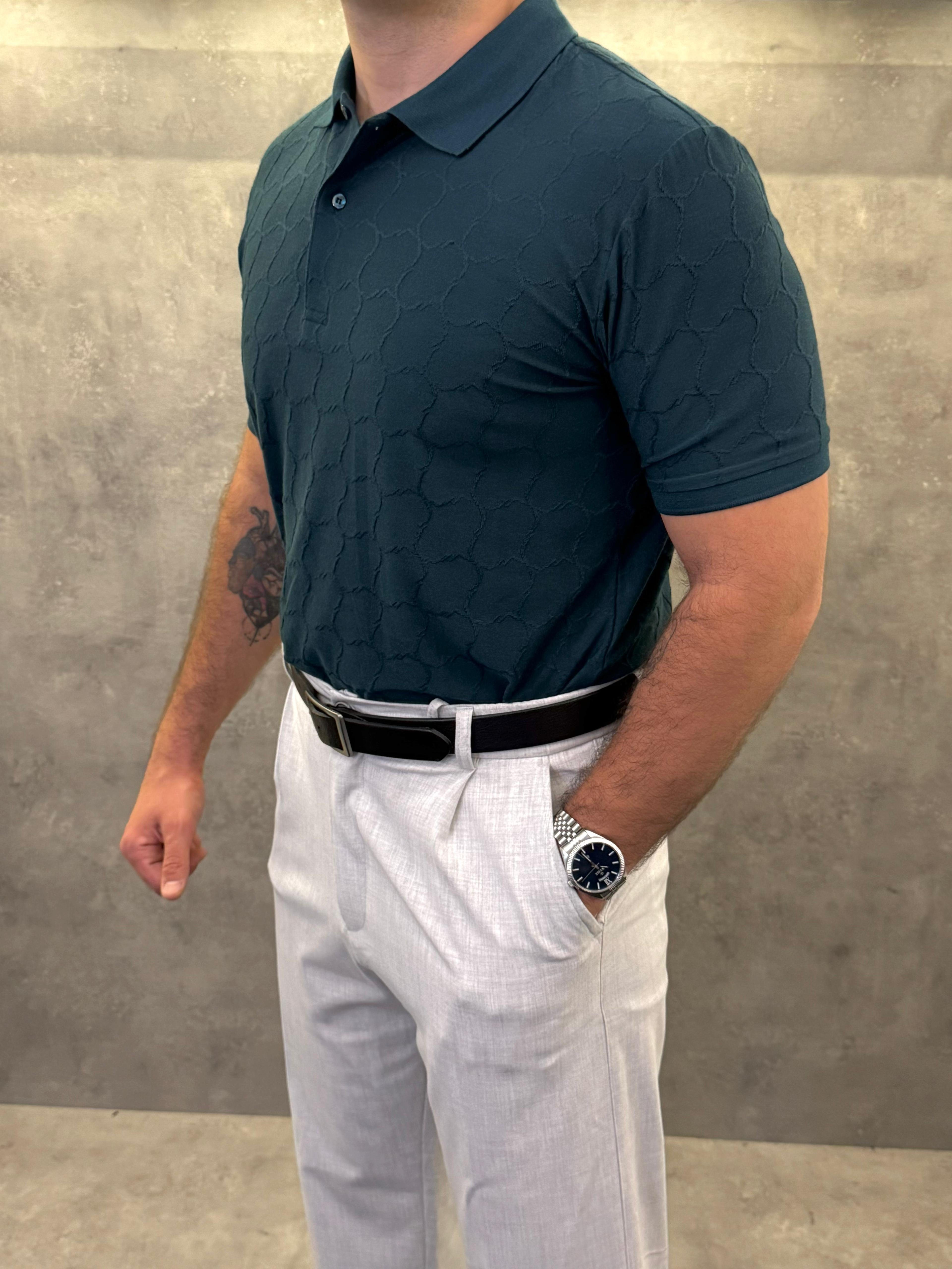 Sage Atelier Premium Pamuk Polo Yaka