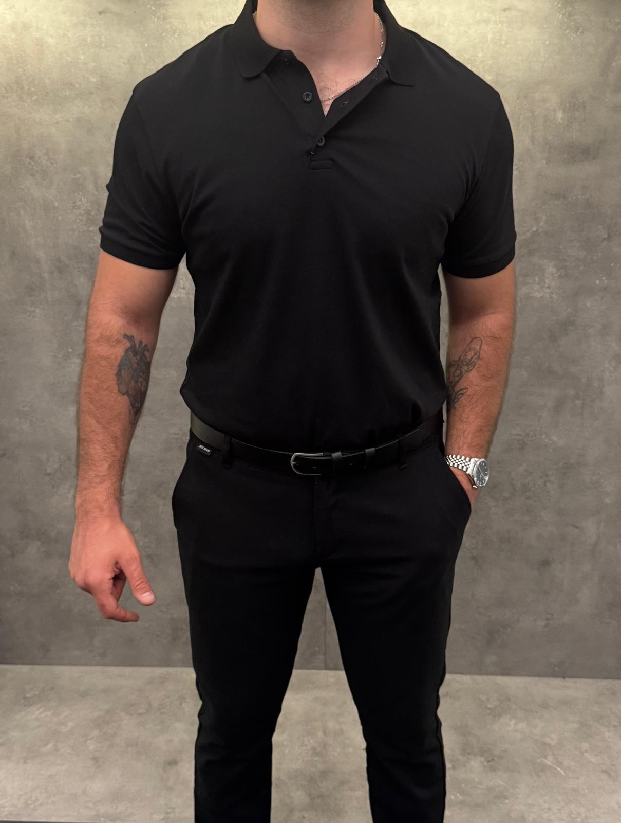 Noir Classico Premium Polo Yaka