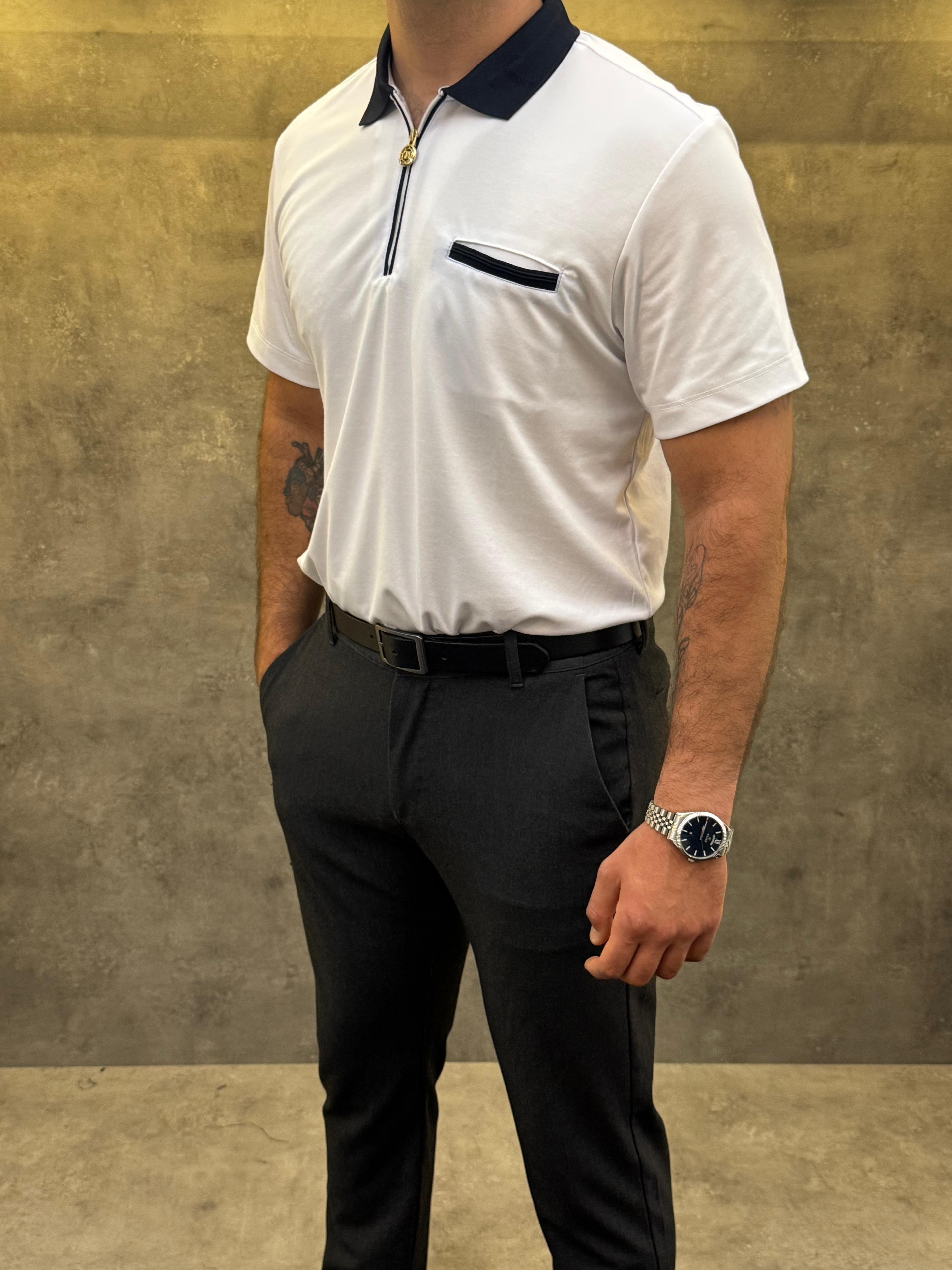 Cortado Zip Premium Polo Yaka
