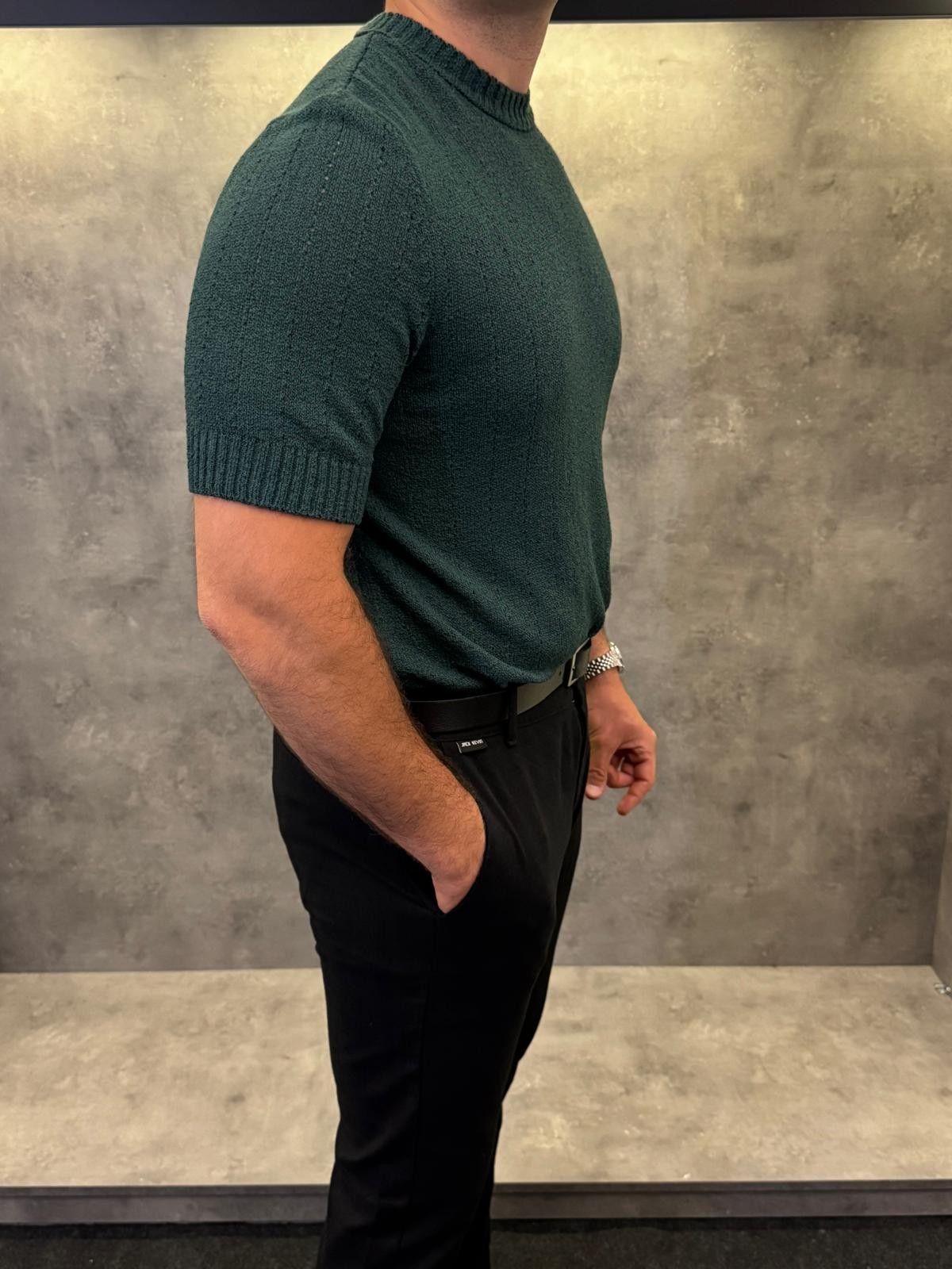 Verde Eleganza Premium Yeşil Triko