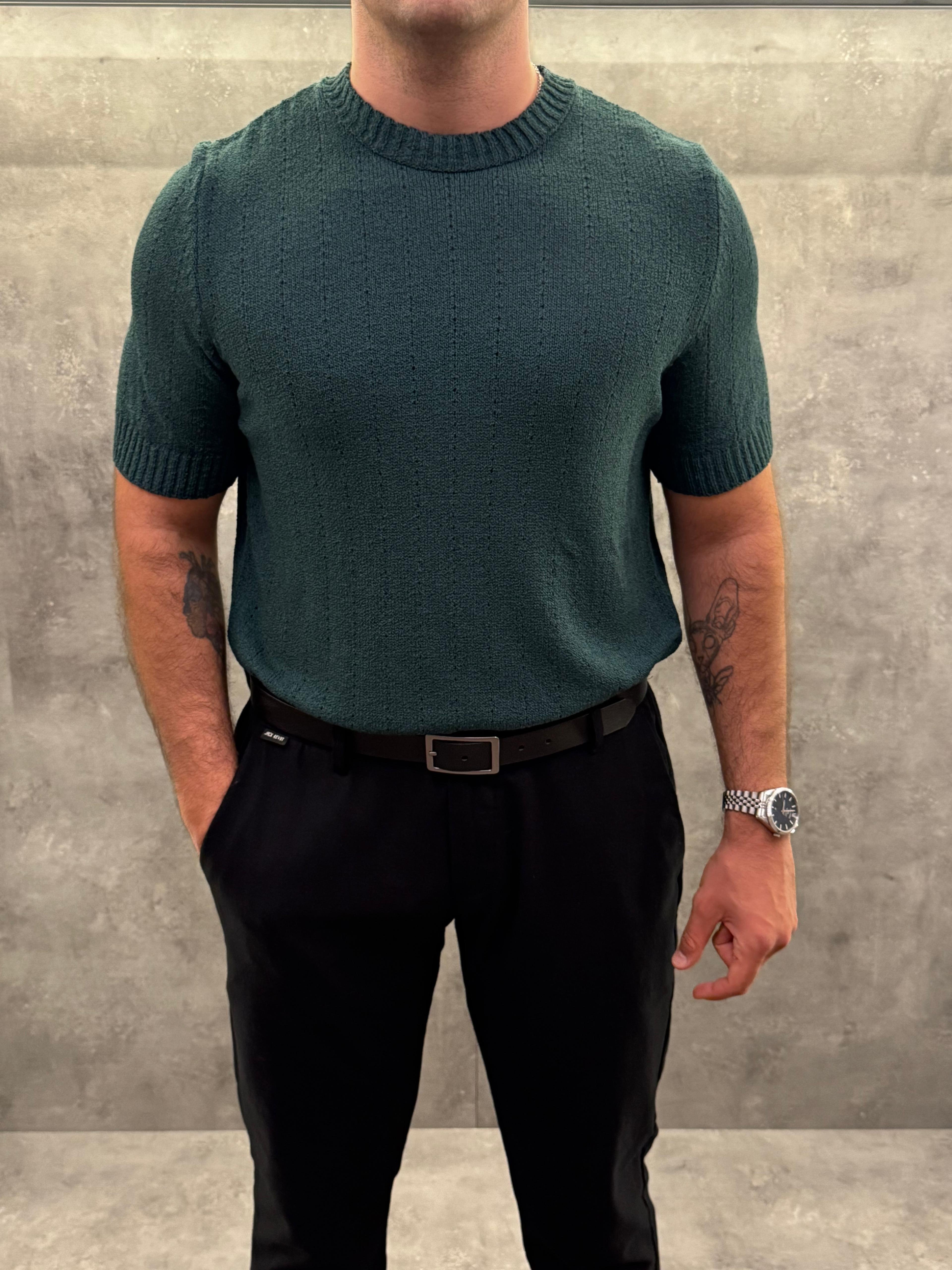 Verde Eleganza Premium Yeşil Triko