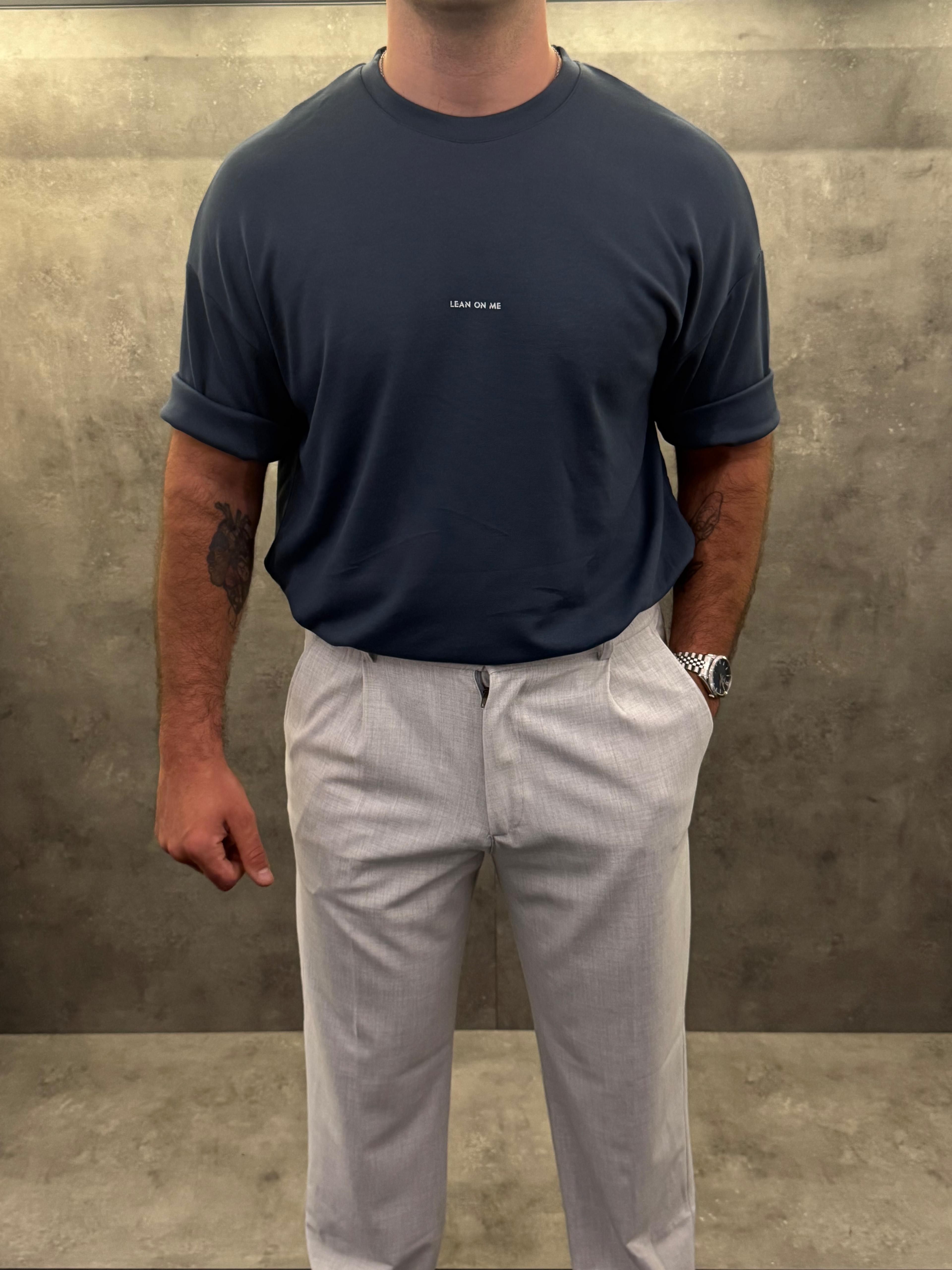 Azzurro Solace Oversize Likralı Tişört