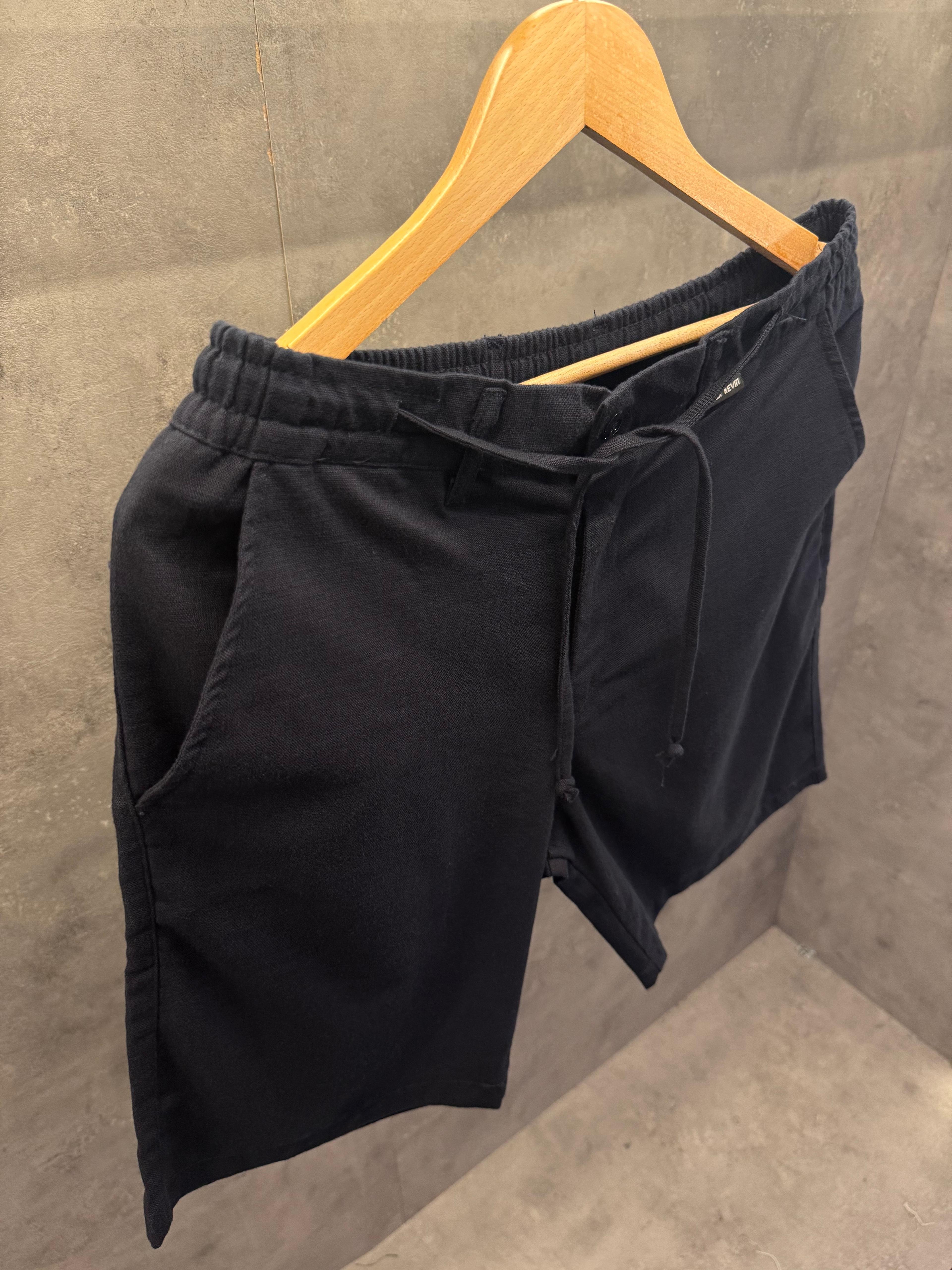 Tenebris Blue Premium Keten Şort