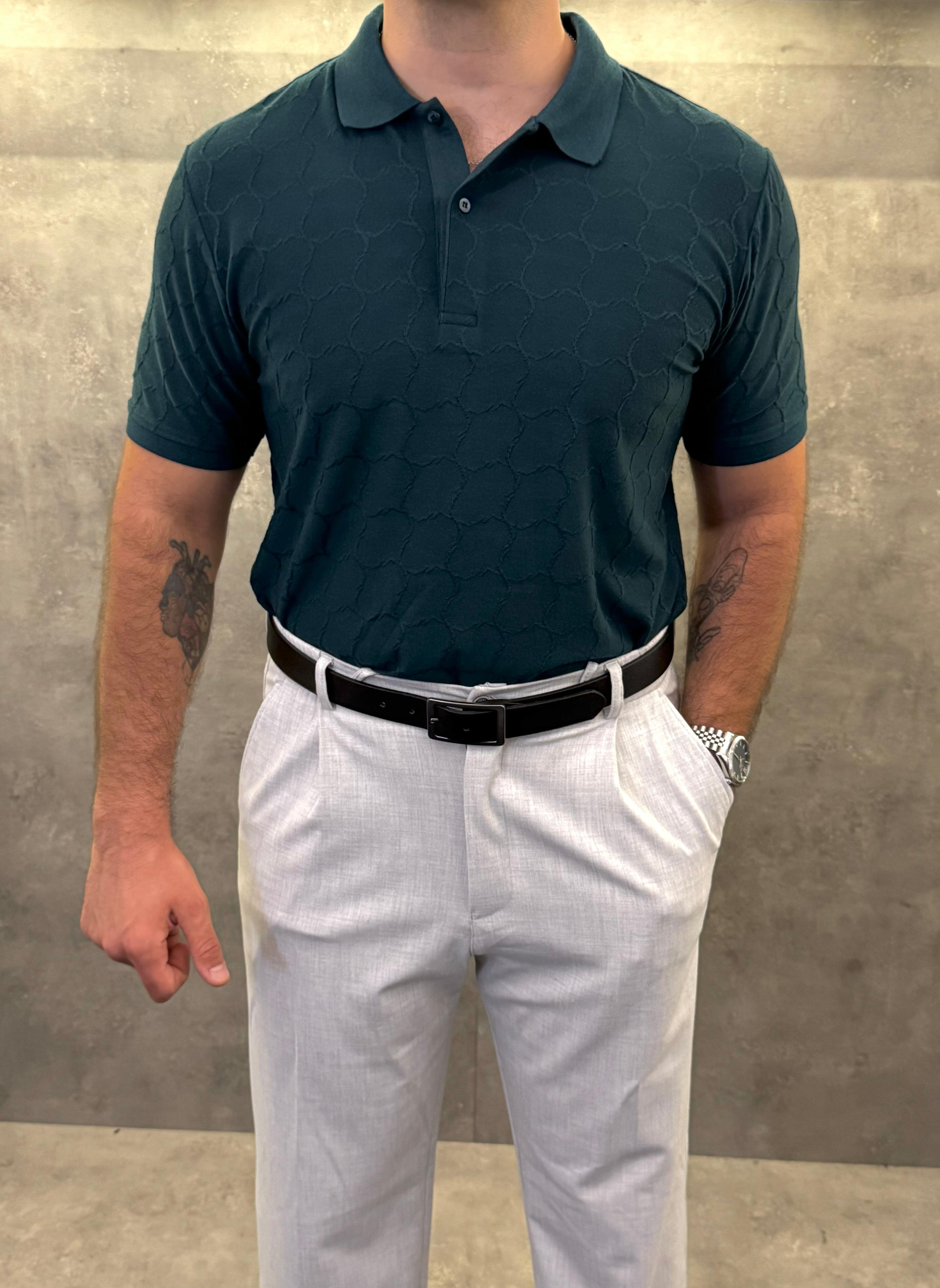 Sage Atelier Premium Pamuk Polo Yaka