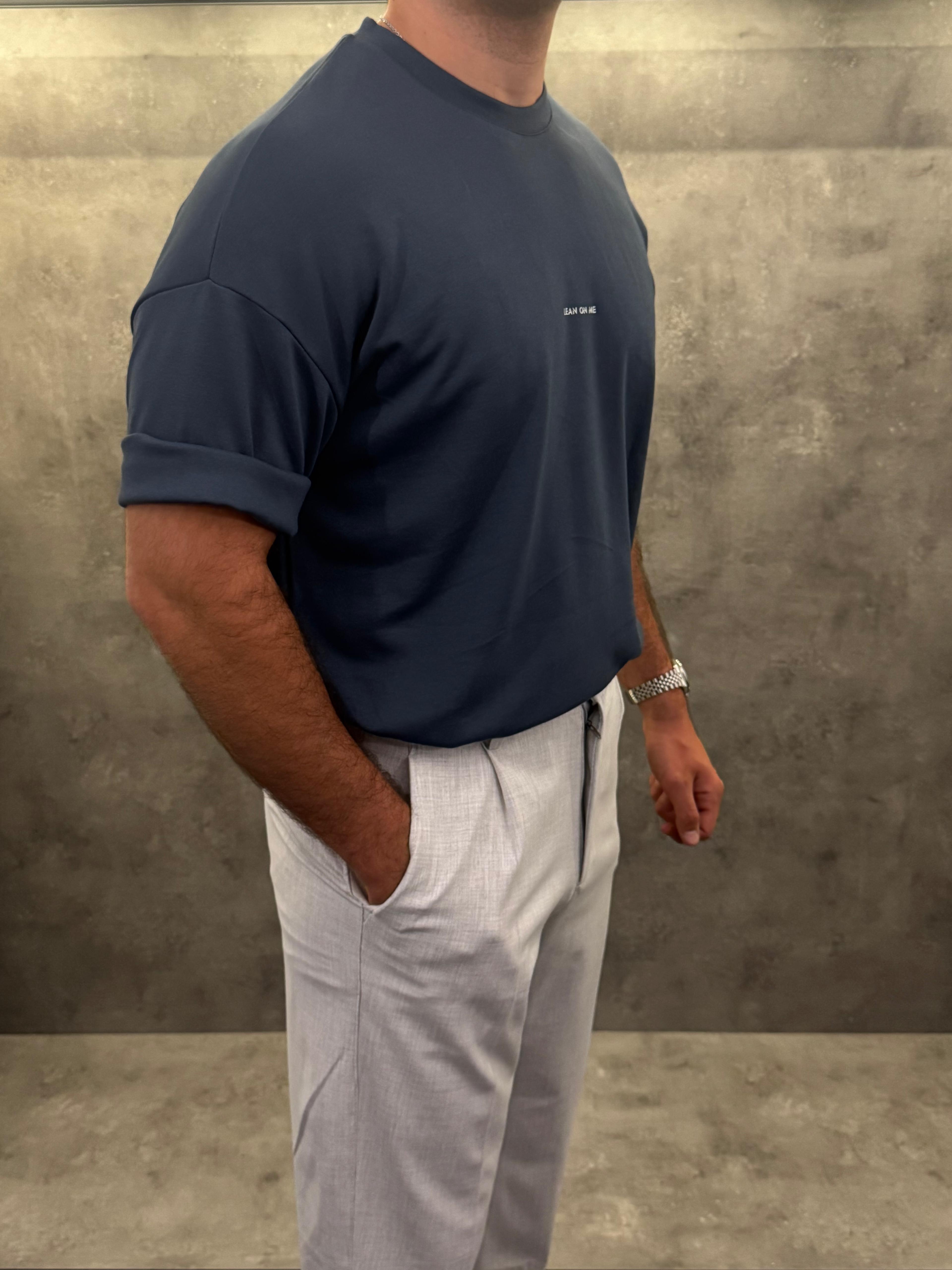 Azzurro Solace Oversize Likralı Tişört