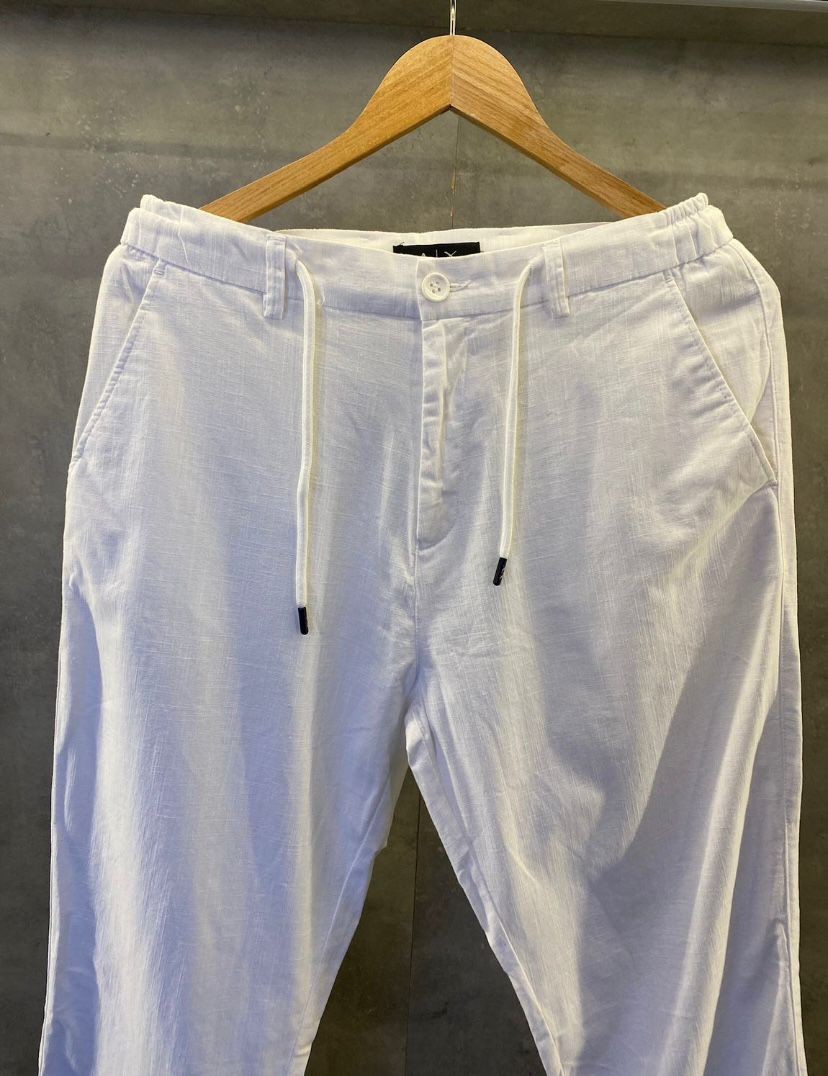 Oceano Bianco Premium Keten Pantolon