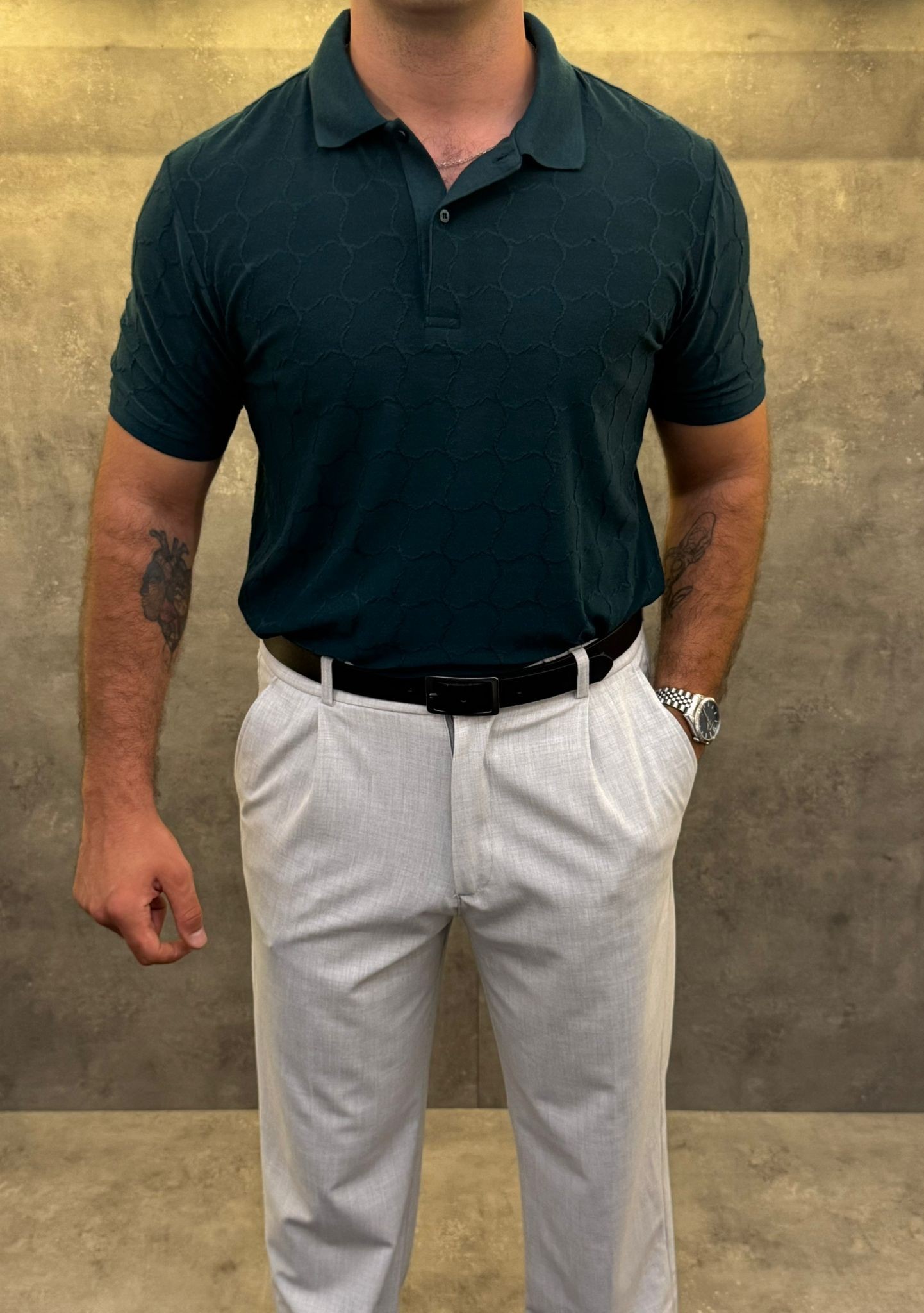 Sage Atelier Premium Pamuk Polo Yaka