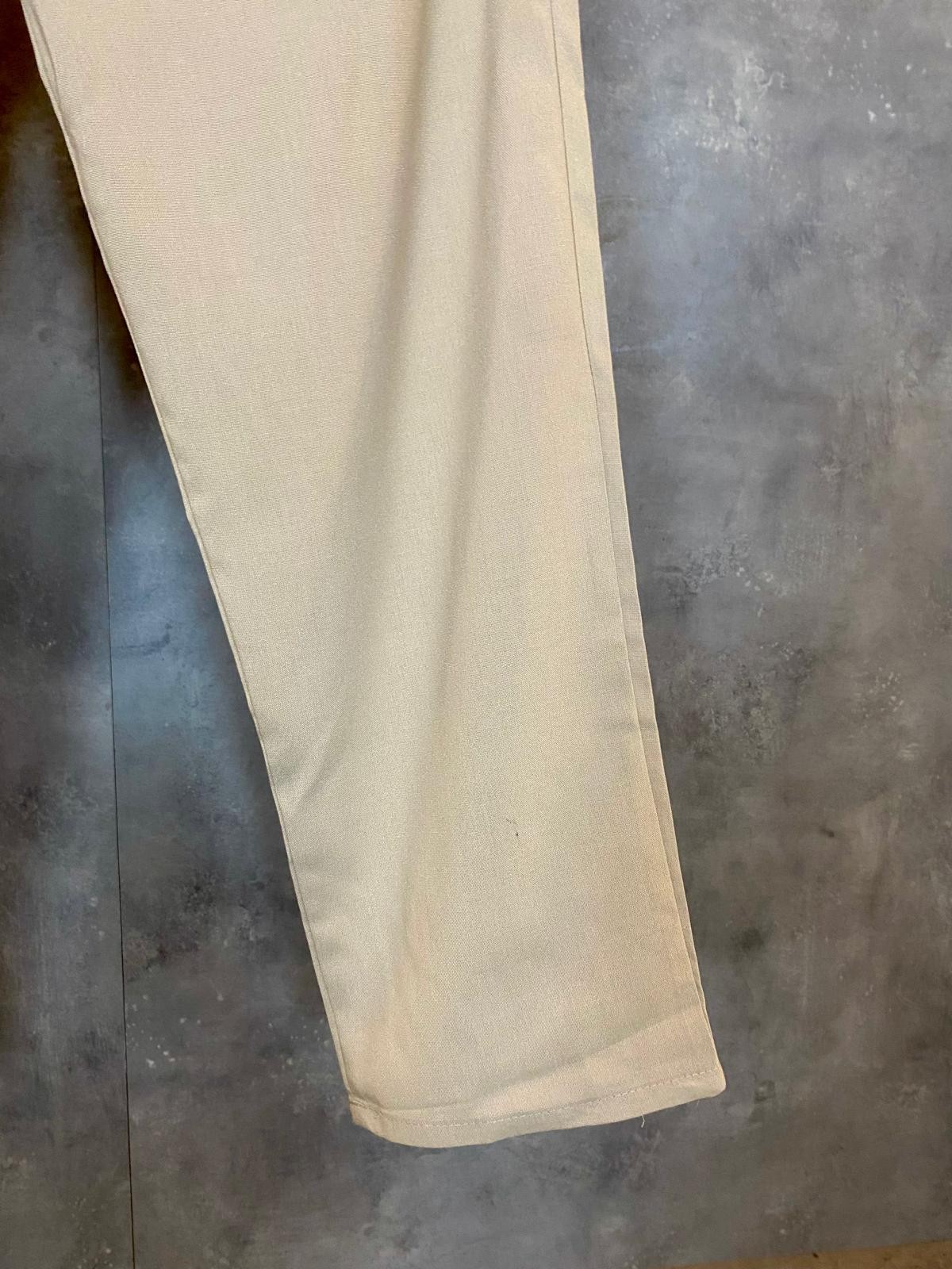 Old Money Cream Half Baggy Pamuk Pantolon