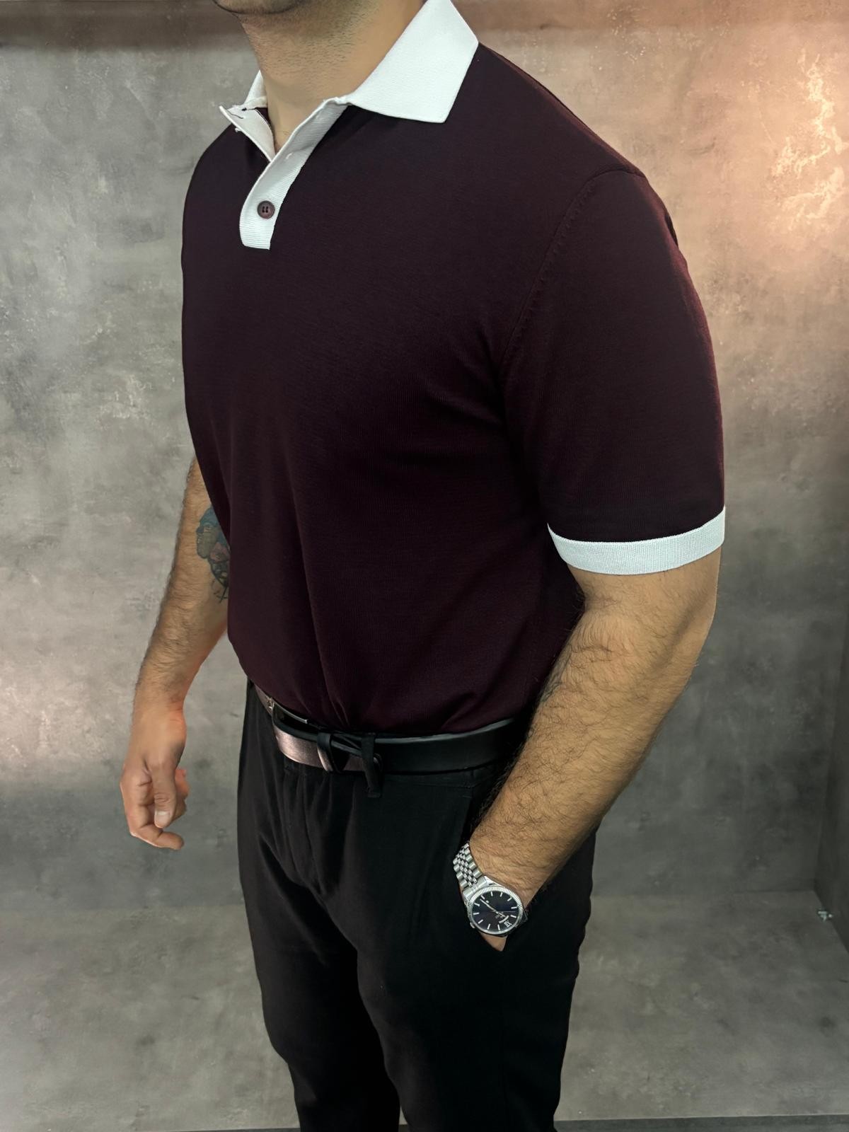 Double-Color Premium Ascot Polo Yaka