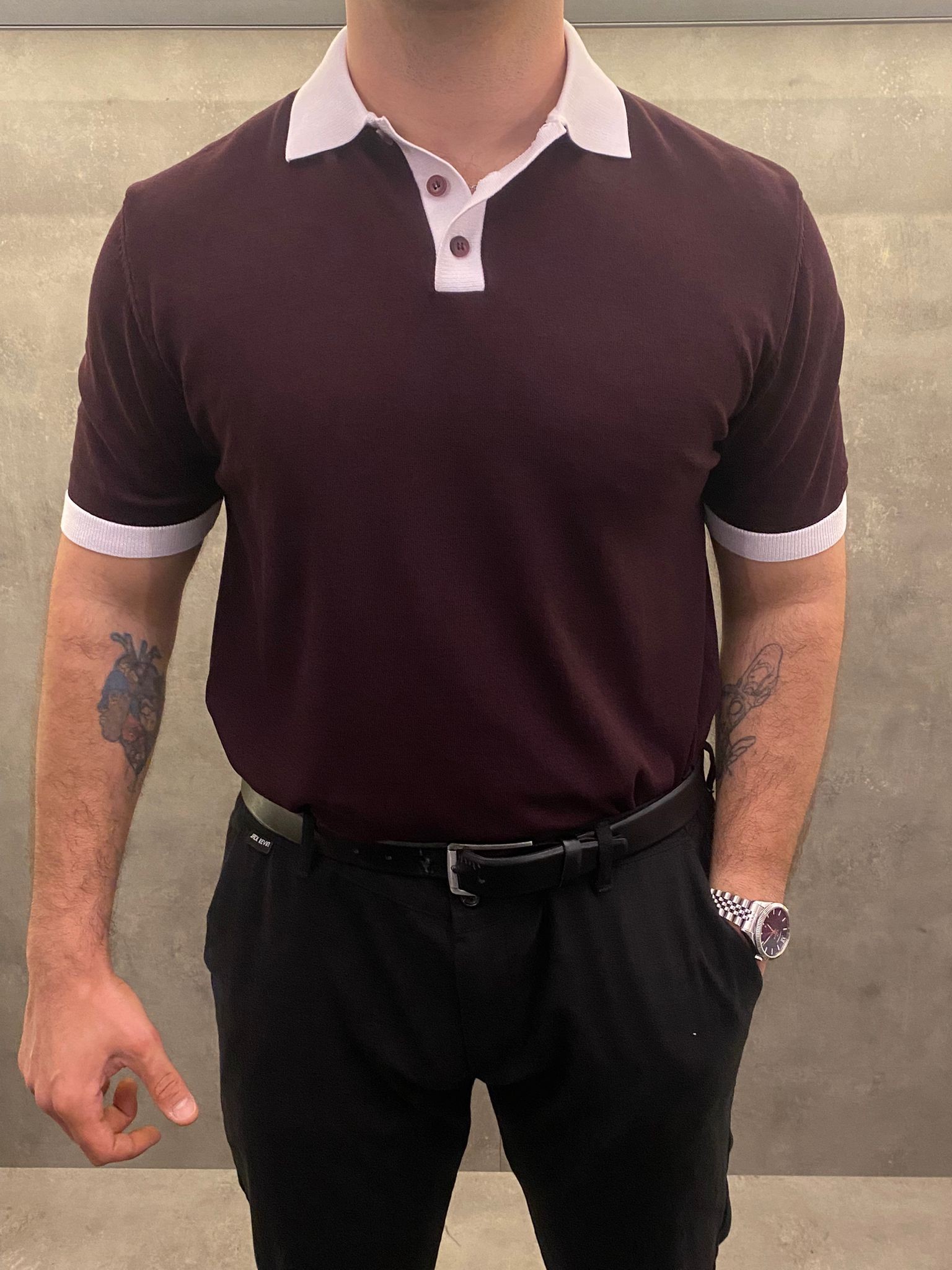 Double-Color Premium Ascot Polo Yaka