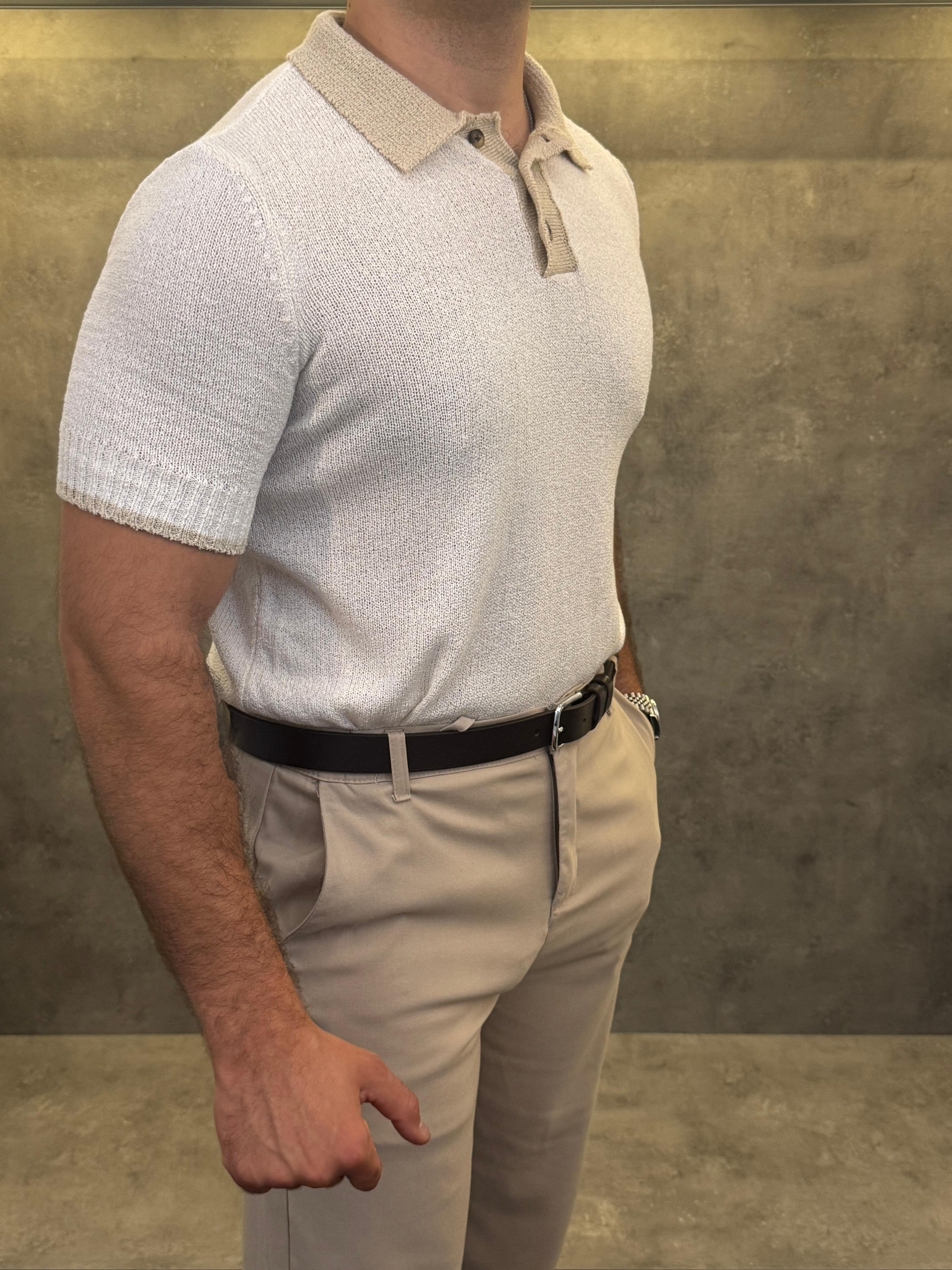 Luce di Crema Bej Polo Yaka