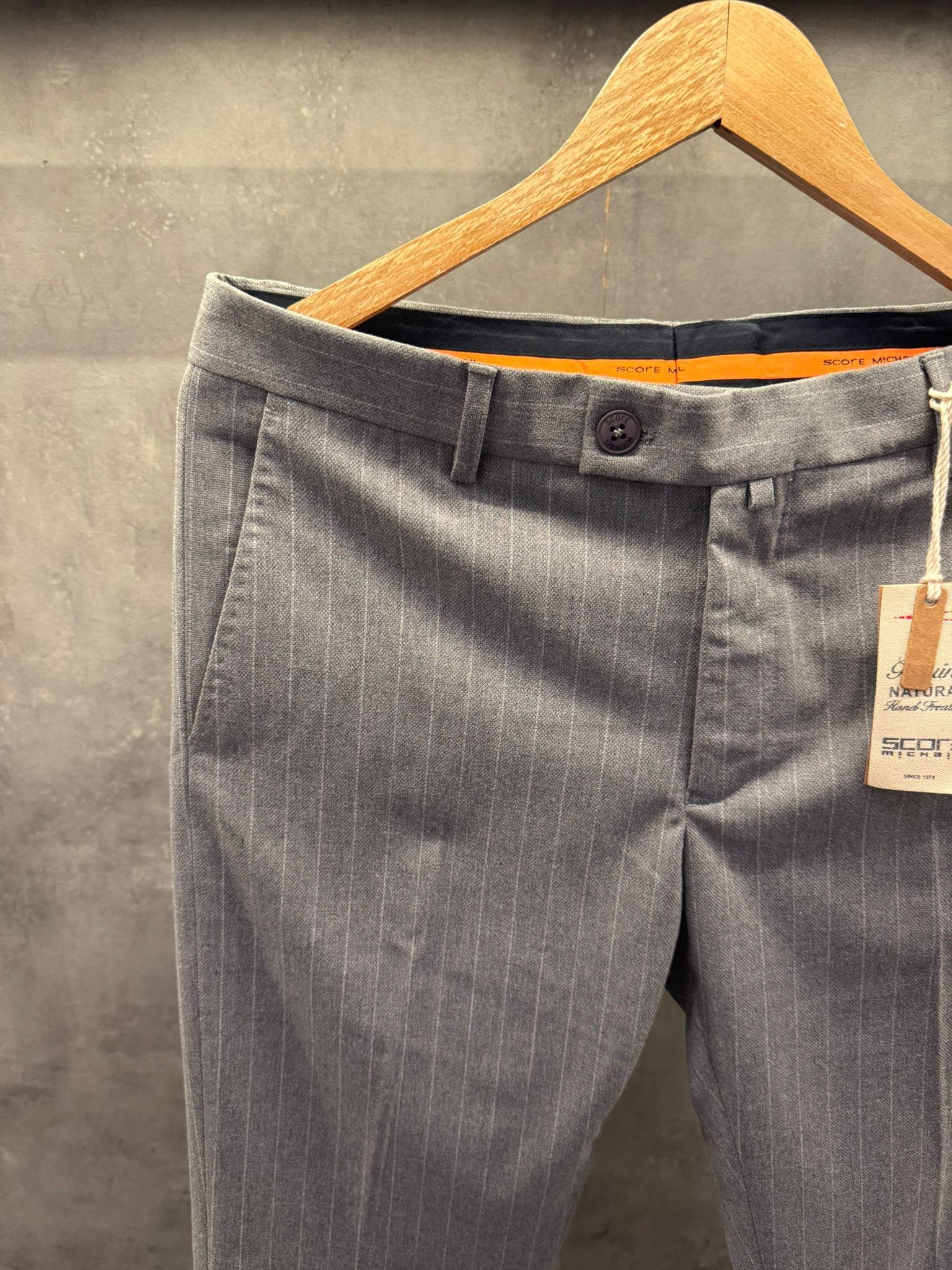 Grigio Veneto Premium Pileli Kumaş Pantolon