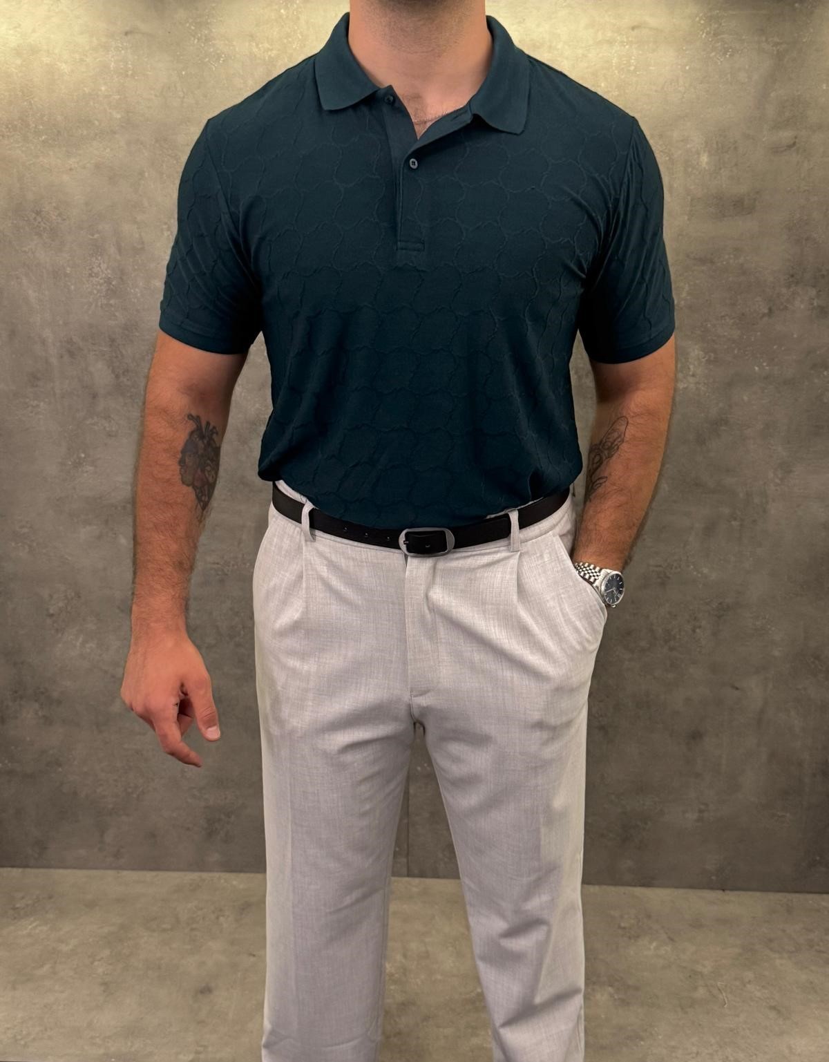 Sage Atelier Premium Pamuk Polo Yaka