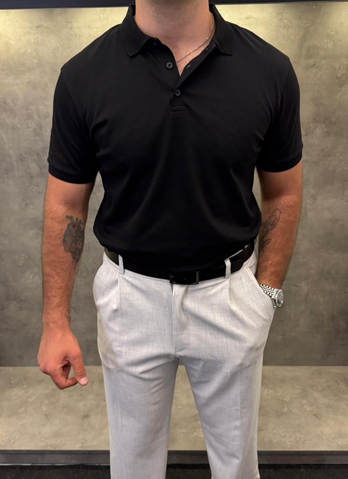 Noir Classico Premium Polo Yaka