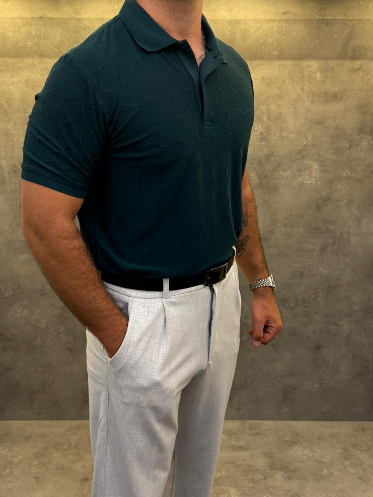 Sage Atelier Premium Pamuk Polo Yaka