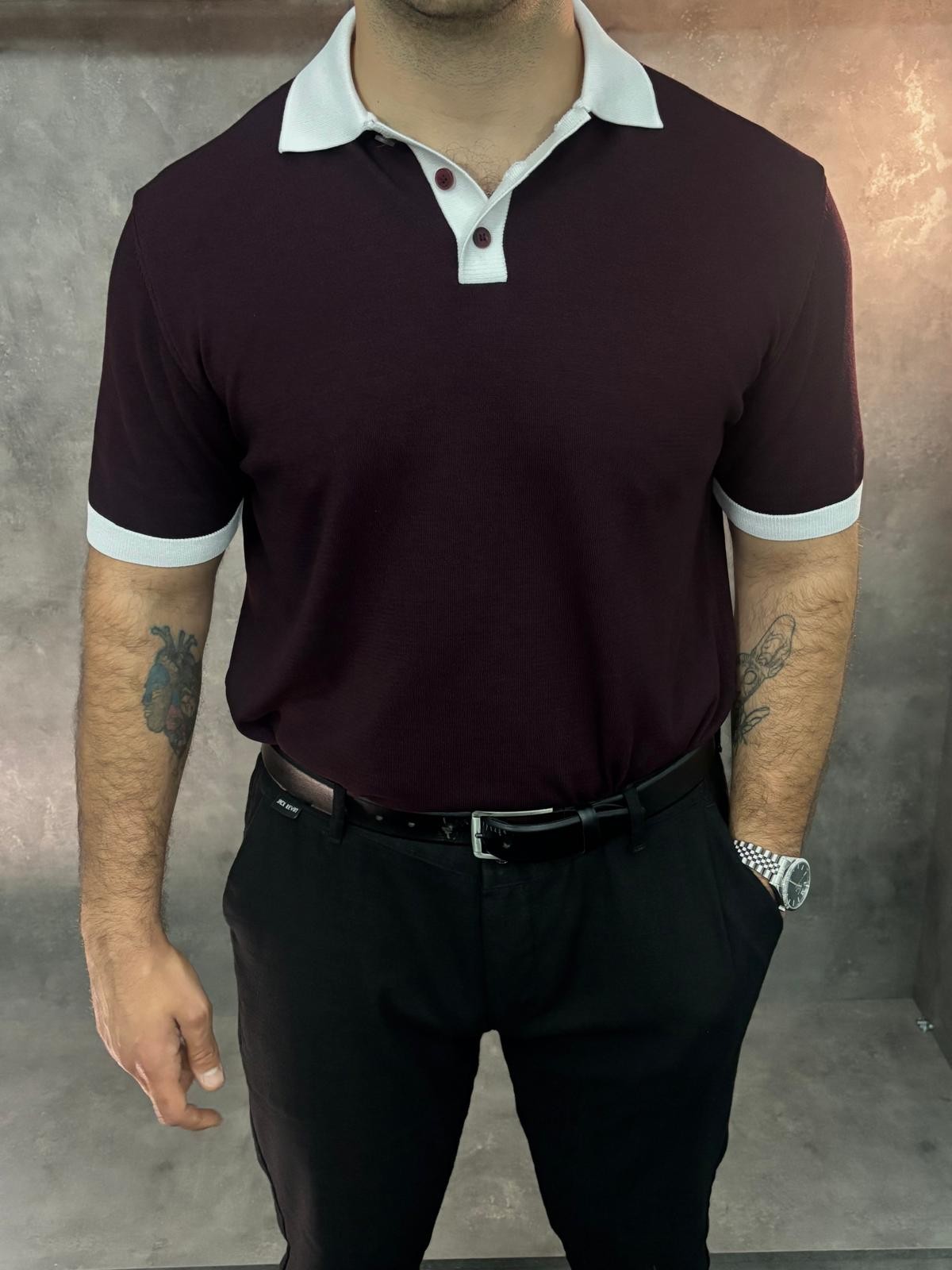 Double-Color Premium Ascot Polo Yaka