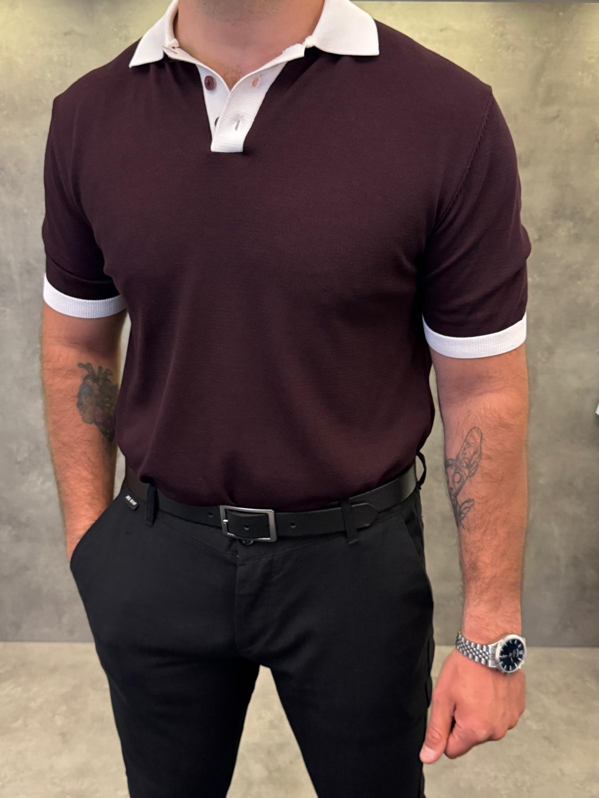 Double-Color Premium Ascot Polo Yaka