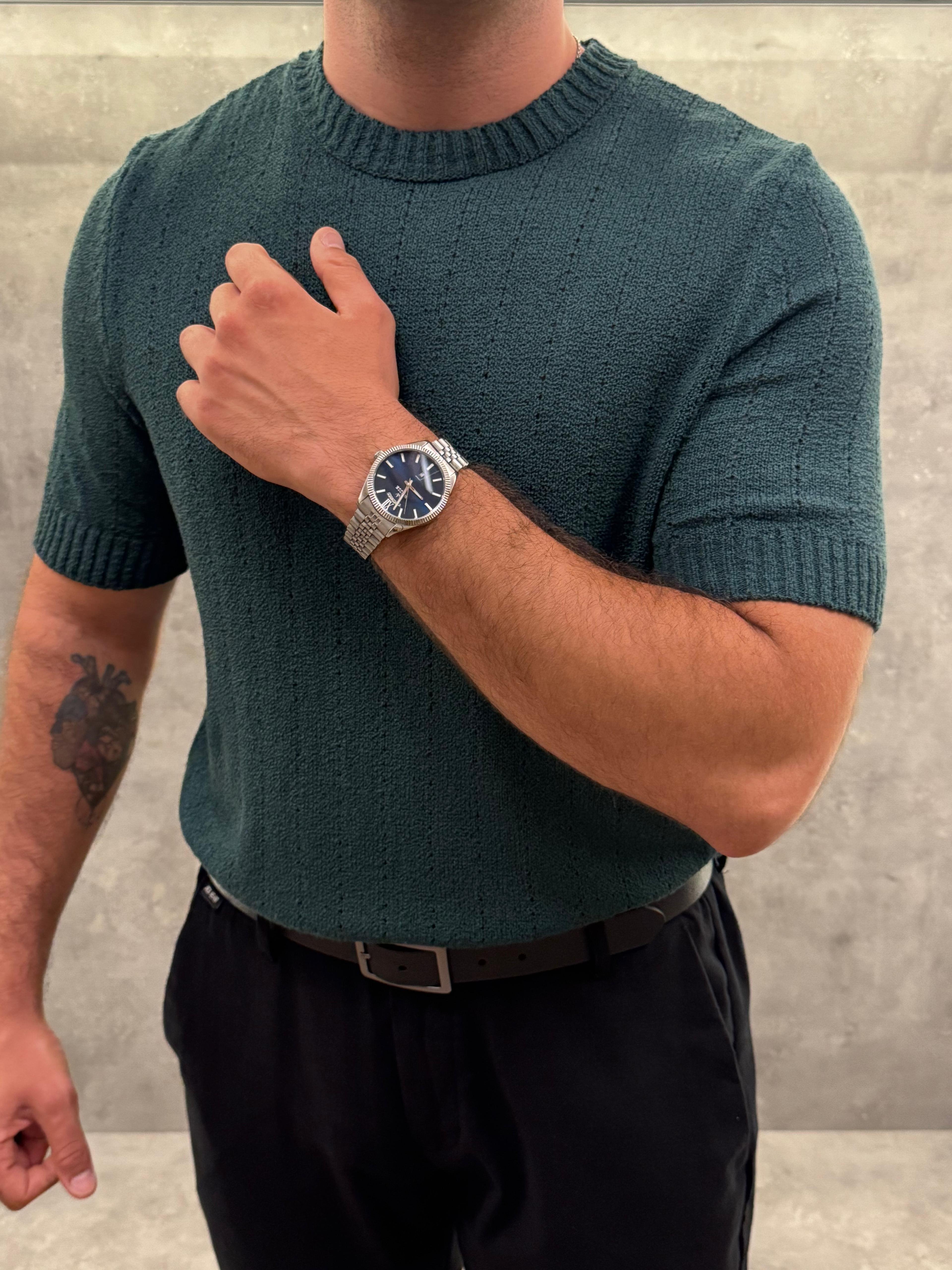 Verde Eleganza Premium Yeşil Triko
