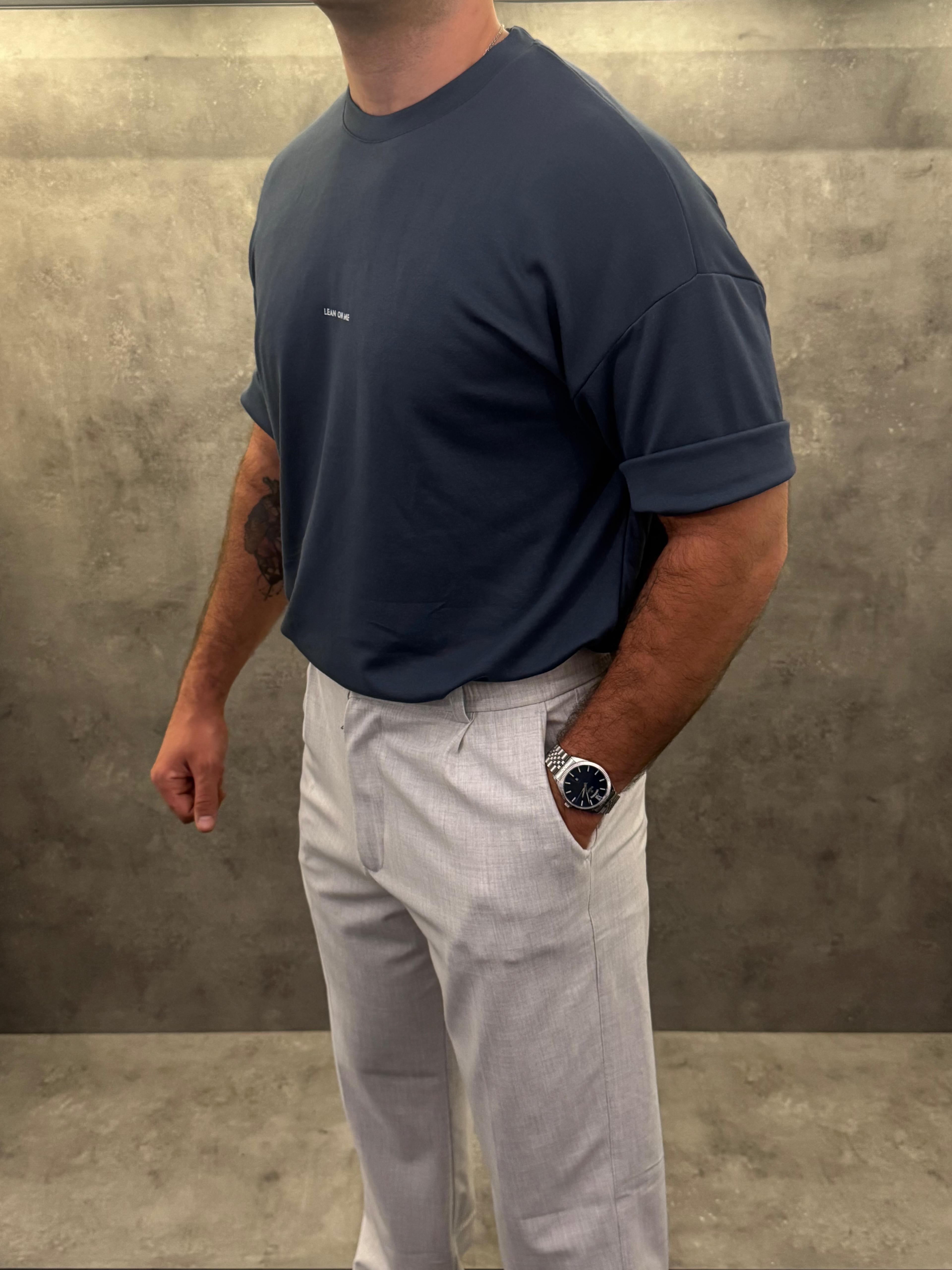 Azzurro Solace Oversize Likralı Tişört