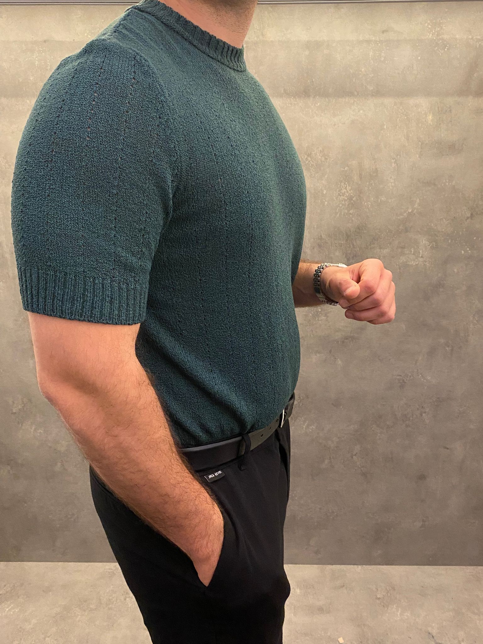 Verde Eleganza Premium Yeşil Triko