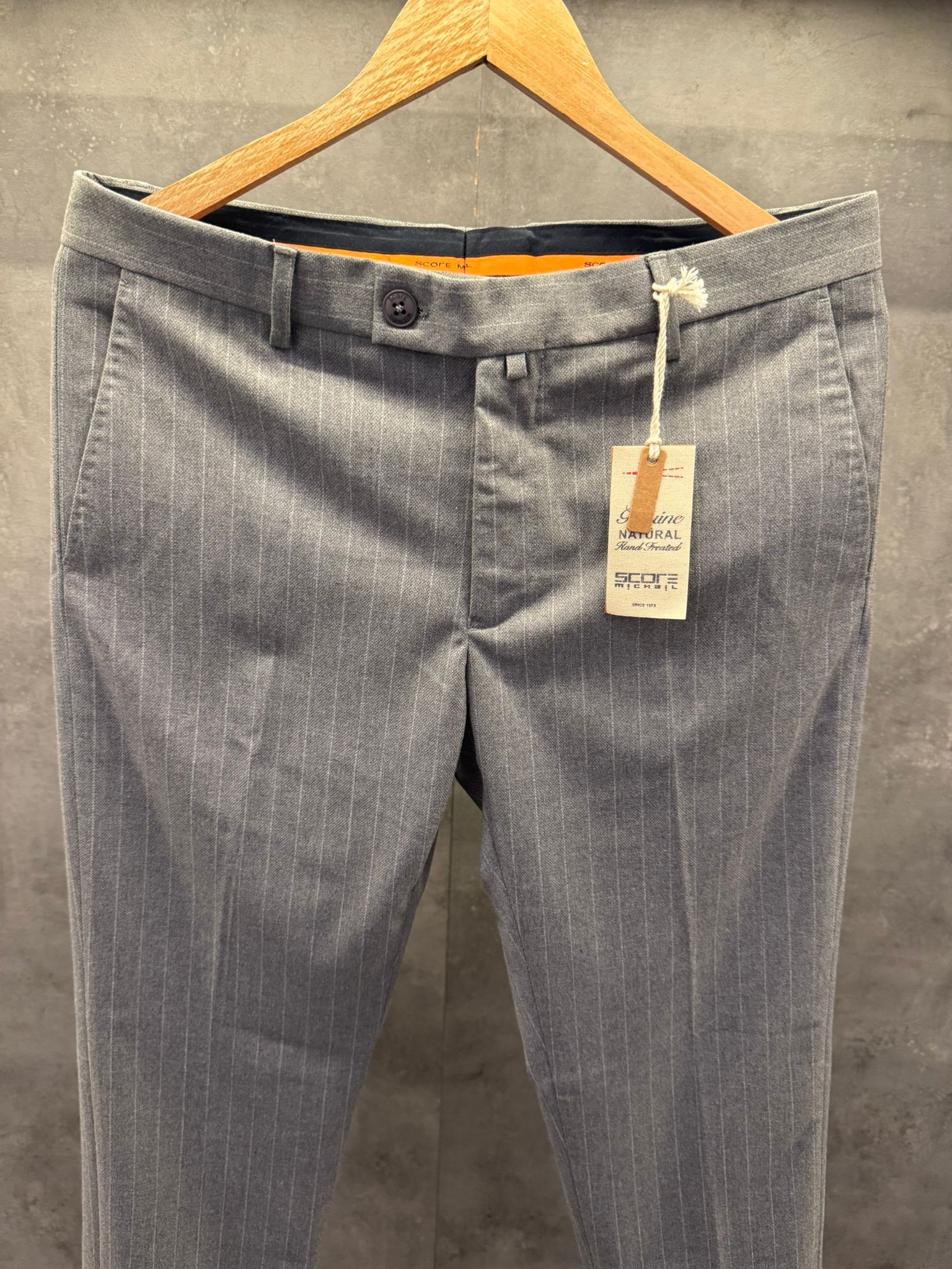 Grigio Veneto Premium Pileli Kumaş Pantolon