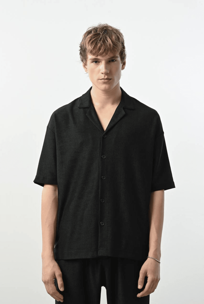 Premium Gabardin Kısakollu Gömlek