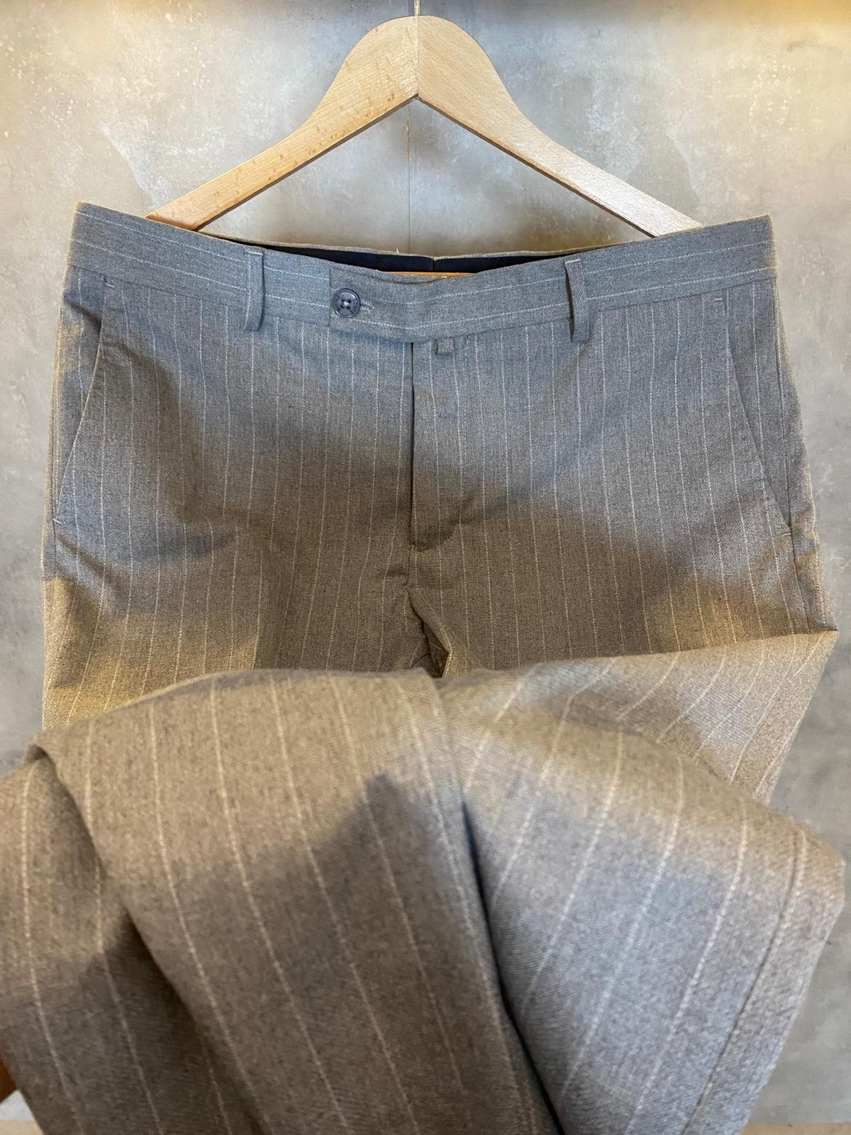 Grigio Veneto Premium Pileli Kumaş Pantolon