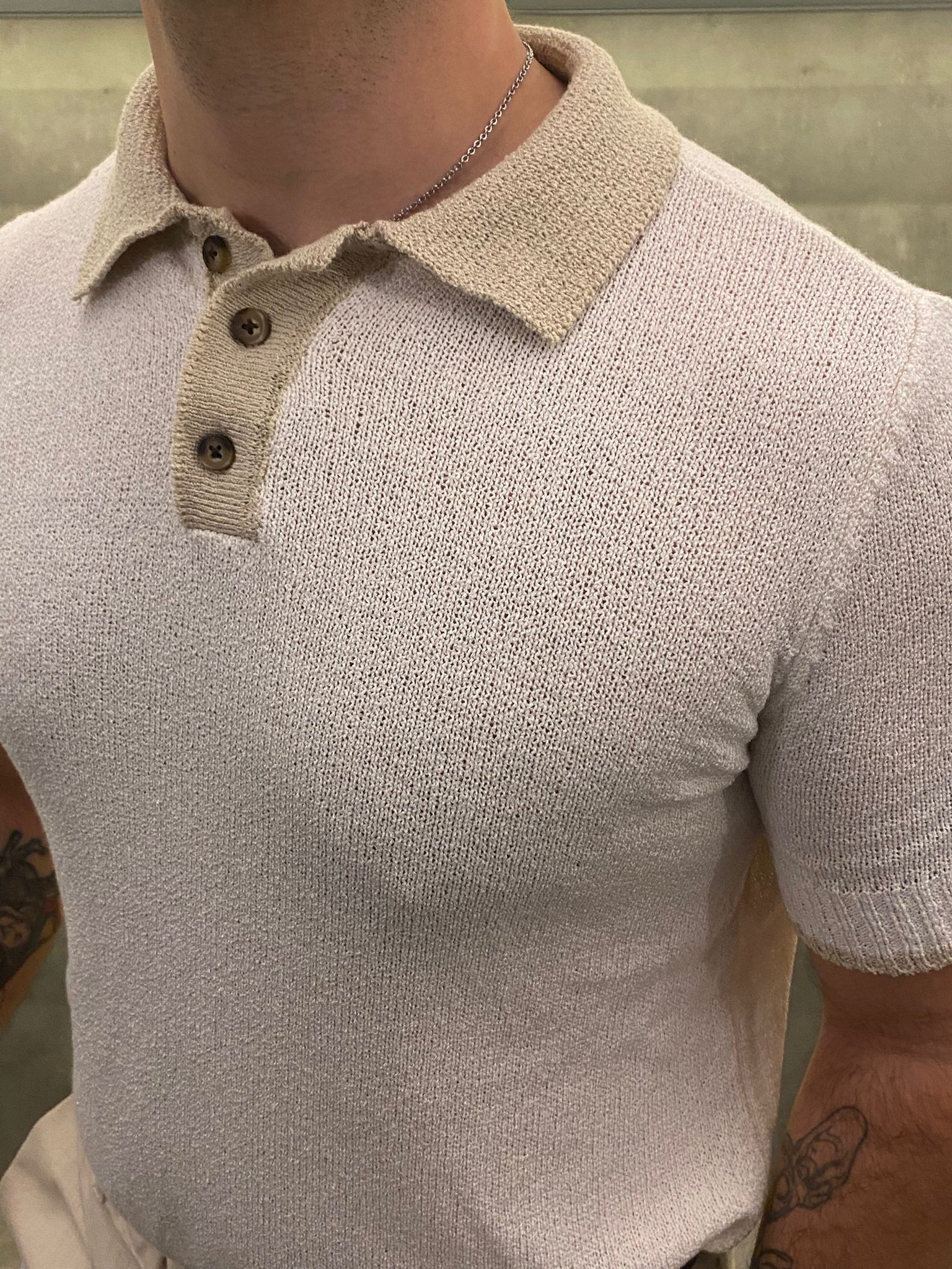 Luce di Crema Bej Polo Yaka