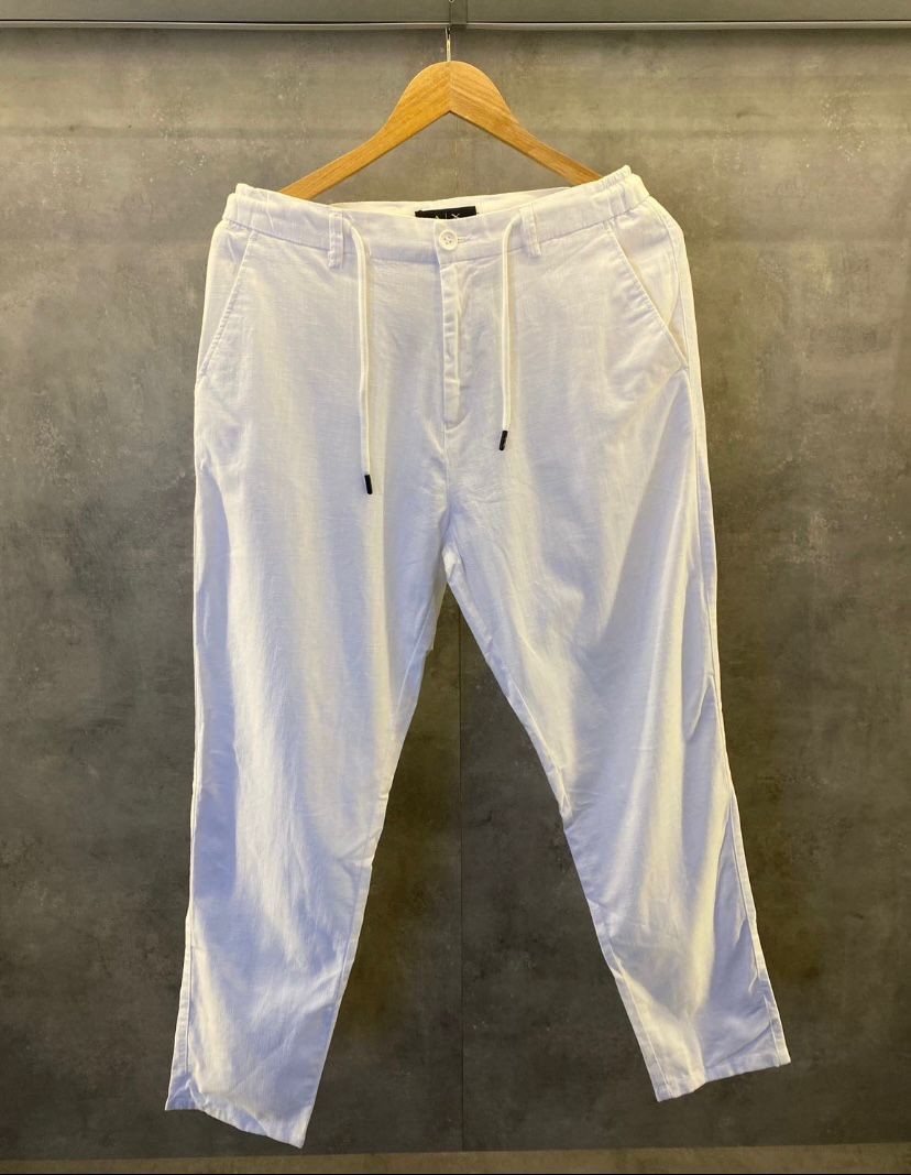Oceano Bianco Premium Keten Pantolon