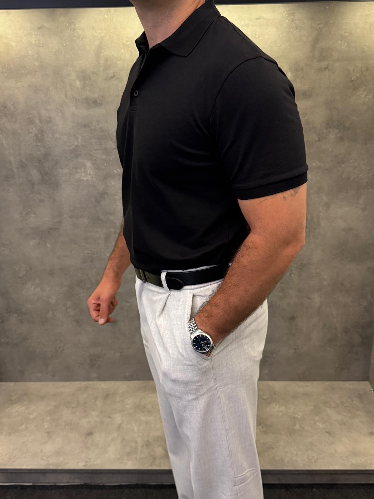 Noir Classico Premium Polo Yaka